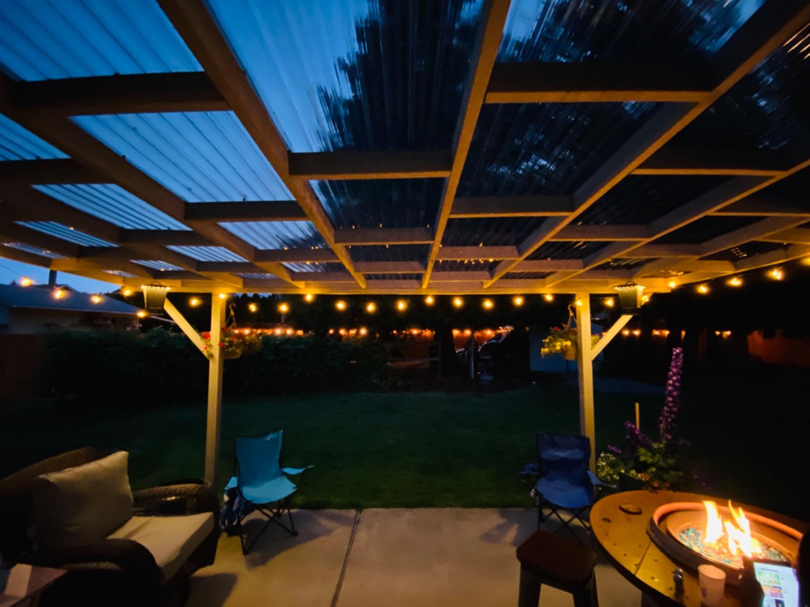pohopa Bluetooth Speakers Waterproof, 2 Packs True Wireless Stereo Sound 20W Dual Pairing Lantern Indoor Outdoor Speakers with 20 Piece LED Lights, Rich Bass, Pinao Black customer photo 1