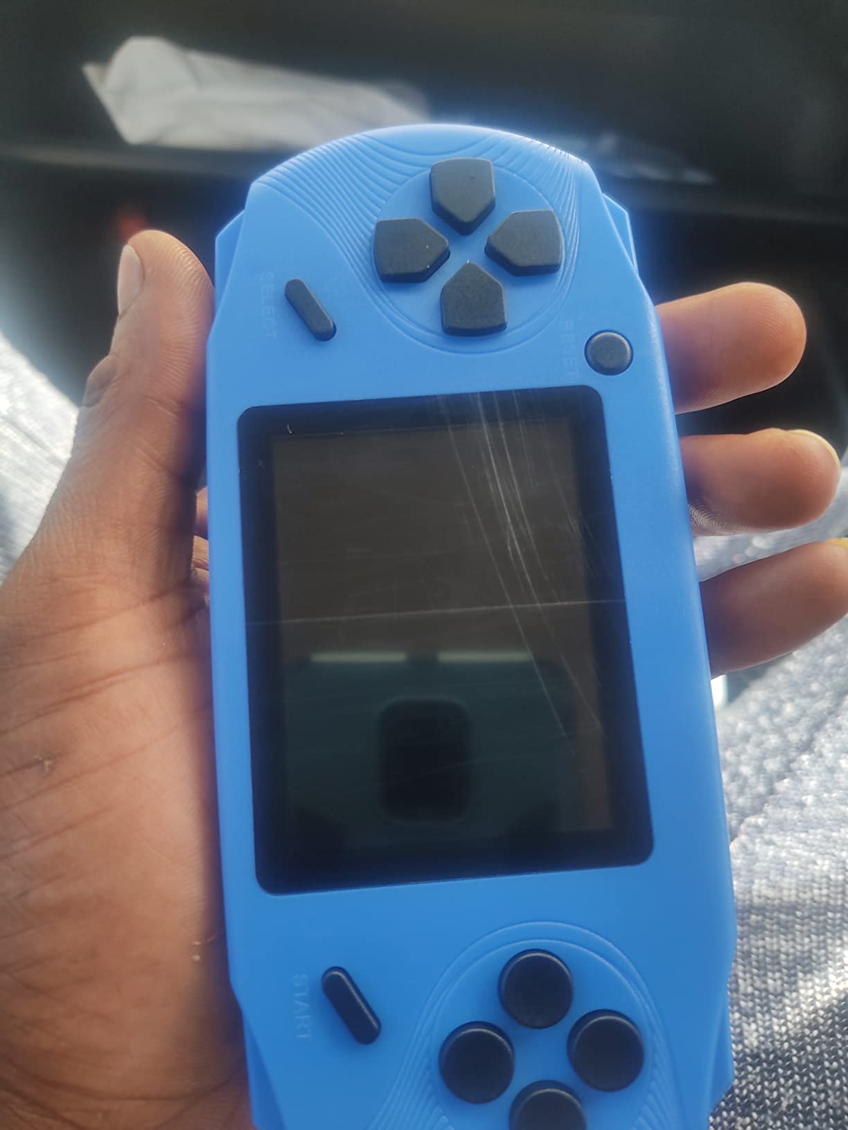 Beijue 16 Bit Handheld Games for Kids Preloaded 220 Retro Video Games, Blue customer photo 2