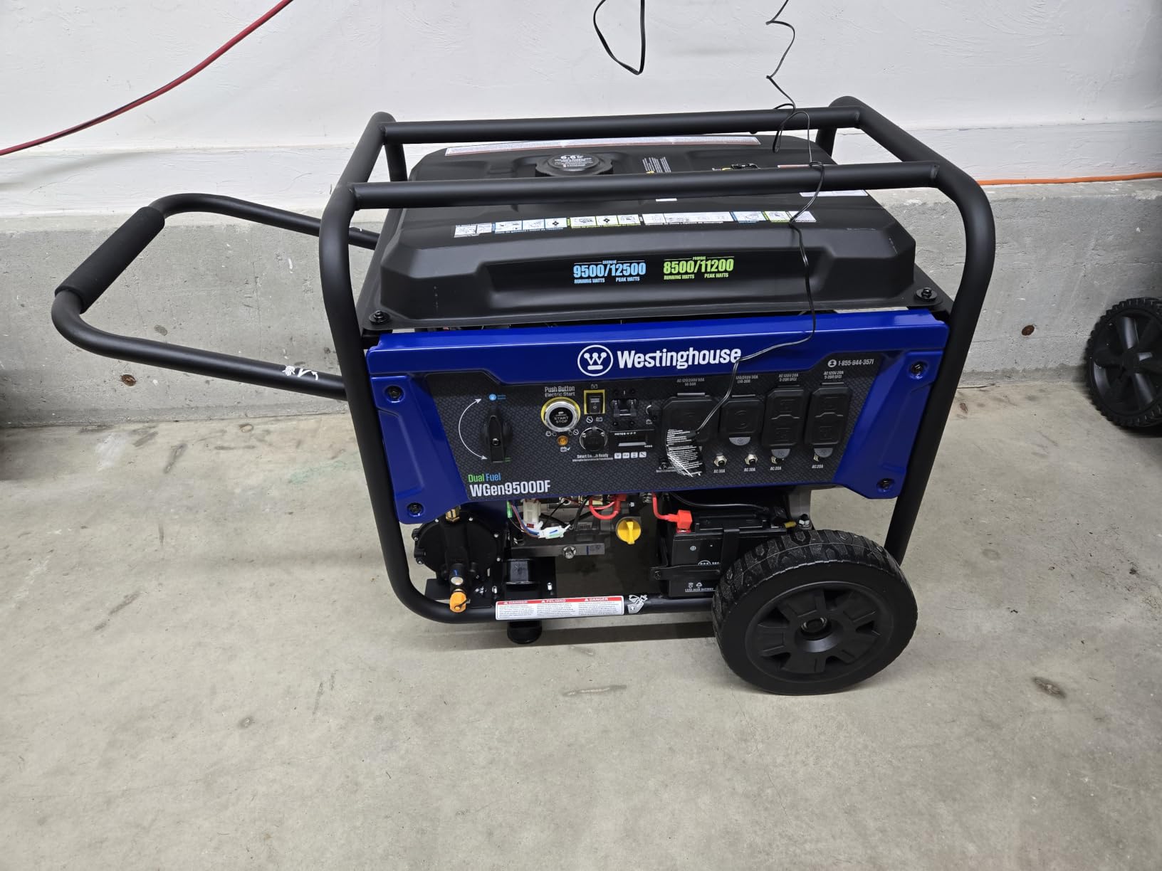 Westinghouse 12500 Watt Dual Fuel Home Backup Portable Generator, Remote Electric Start, Transfer Switch Ready, Gas and Propane Powered customer photo 1
