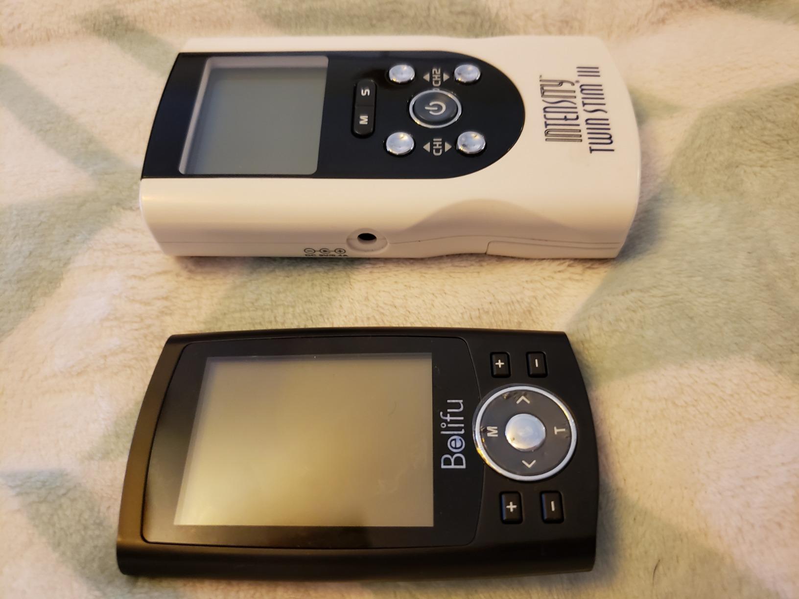 Belifu Dual Channel TENS EMS Unit 24 Modes Muscle Stimulator for Pain Relief Therapy, Electronic Pulse Massager Muscle Massager with 10 Pads, Dust-Proof Drawstring Storage Bag, Fastening Cable Ties customer photo 2