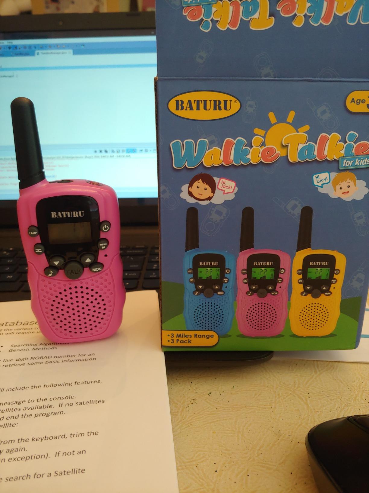 Walkie Talkies for Kids Games Outdoor Toys for 3-12 Year Old Boys Girls, 3 Miles Long Range Walkie Talkie to Camping Hiking, 4 Year Old Girl Birthday Gifts for 3 4 5 6 7 8 9 Year Old Boy Girl Gift customer photo 2
