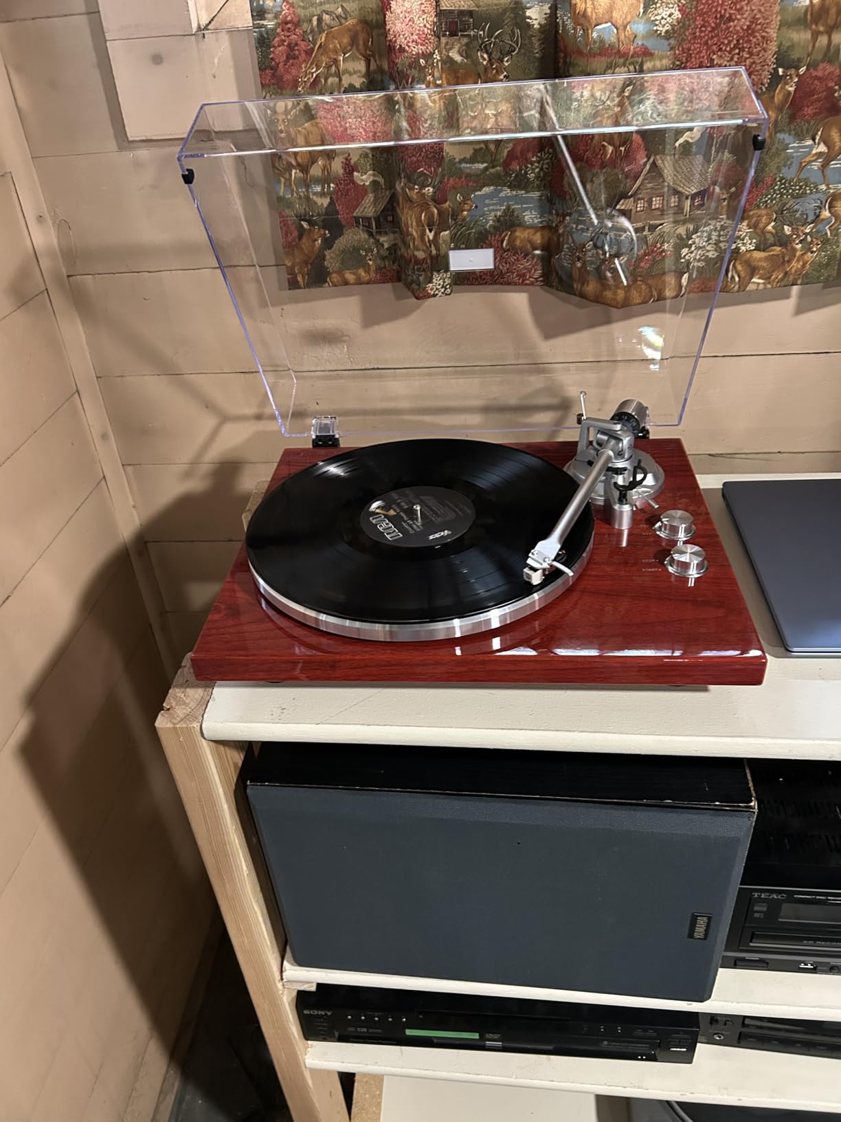 1 BY ONE Belt Drive Turntable with Bluetooth Connectivity, Built-in Phono Pre-amp, USB Digital Output Vinyl Stereo Record Player with Magnetic Cartridge, 33 or 45 RPM customer photo 2