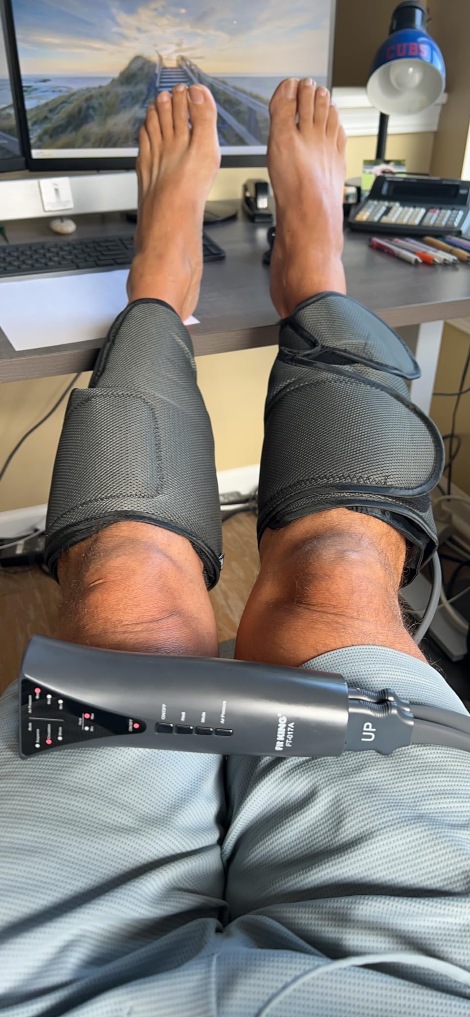 FIT KING Air Compression Leg Massager with Heat for Circulation customer photo 2