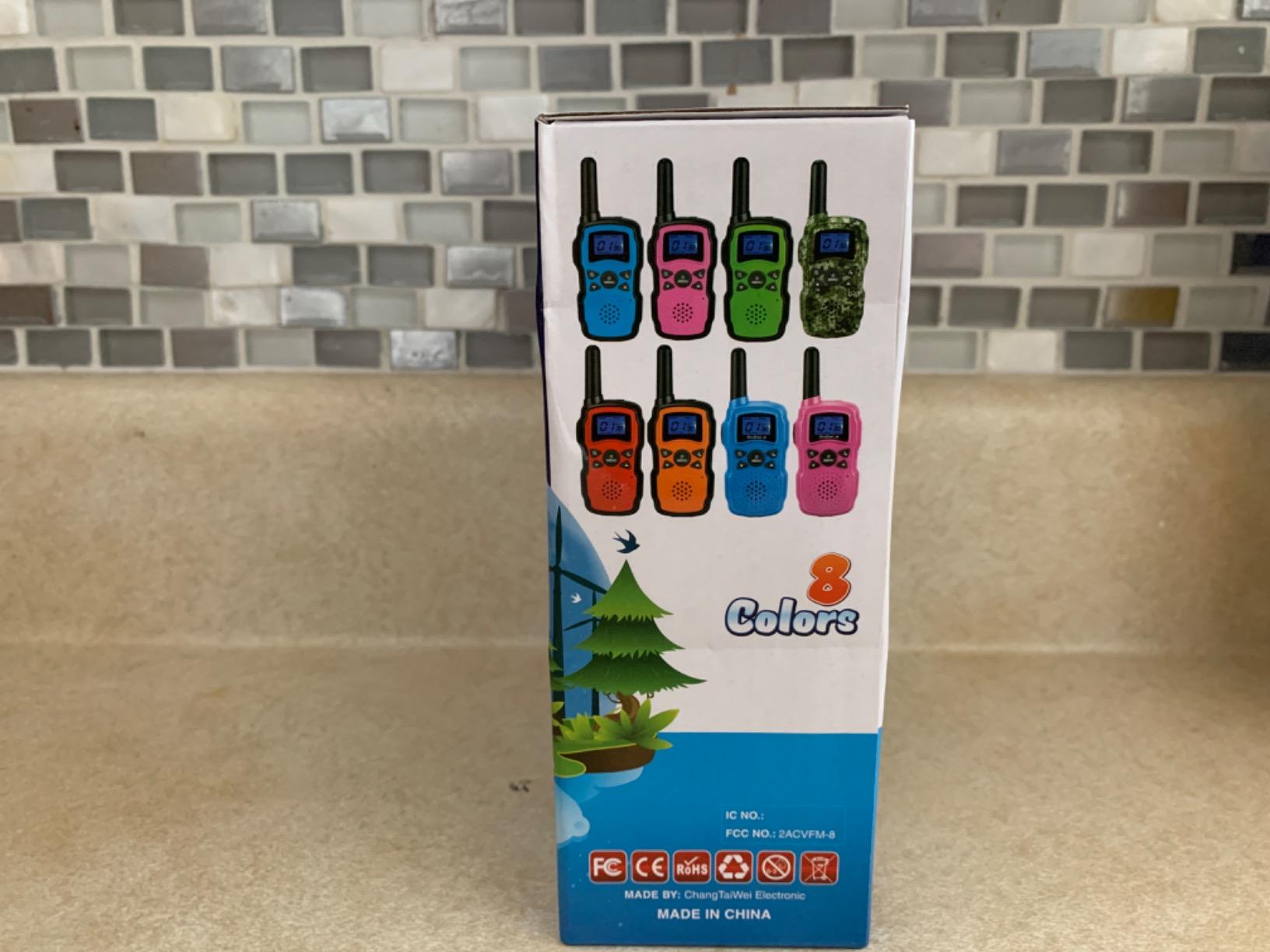 Wishouse Walkie Talkies for Kids 4 Pack,Family Walky Talky Adults Children Radio Long Range,Outdoor Camping Fun Toys Birthday Present Xmas Gifts for 4 5 6 7 8 Year Old Girls Boys No Battery No Charger customer photo 2