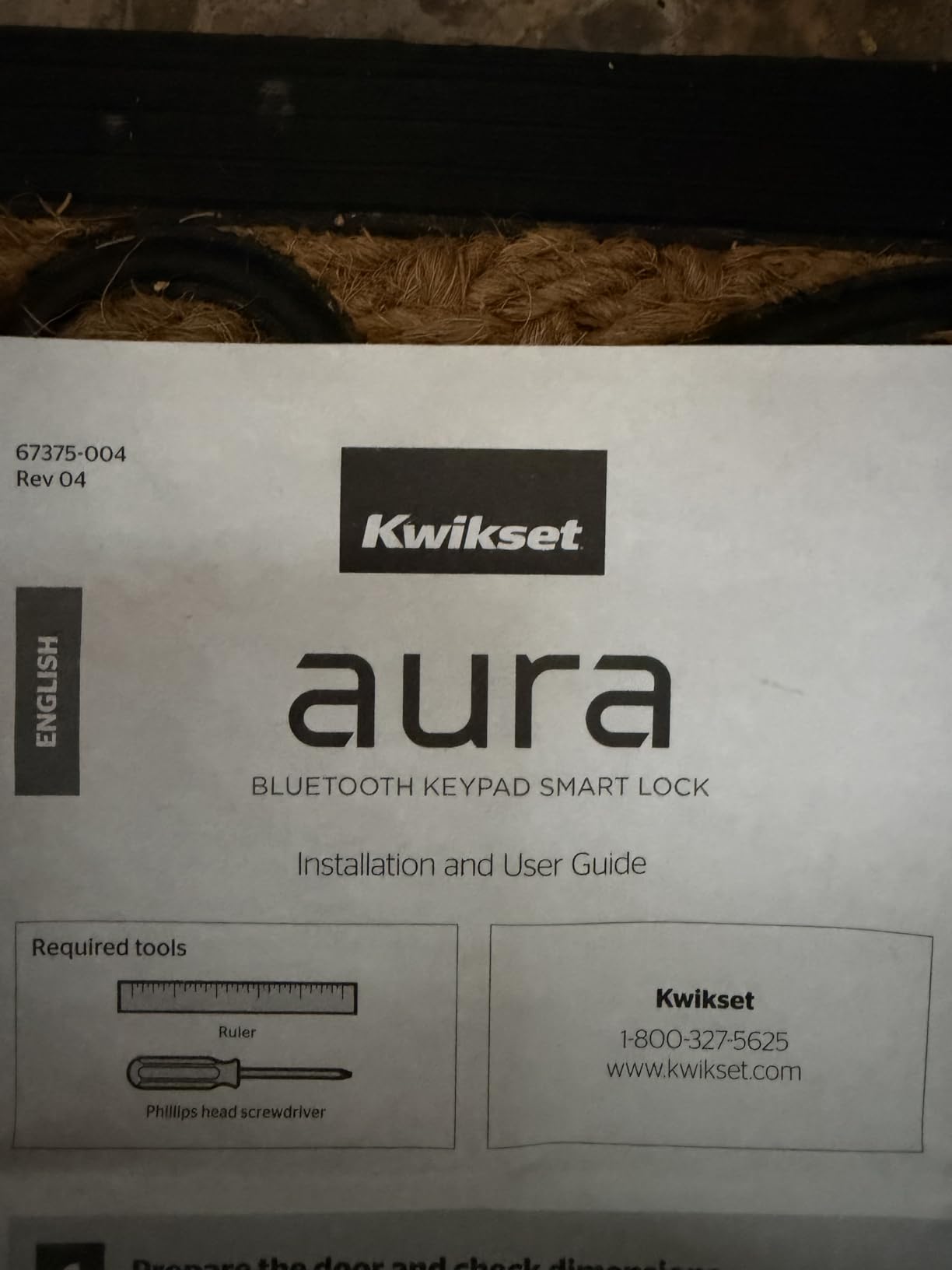 Kwikset 99420-003 Aura Bluetooth Programmable Keypad Door Lock Deadbolt Featuring SmartKey Security, Iron Black customer photo 2