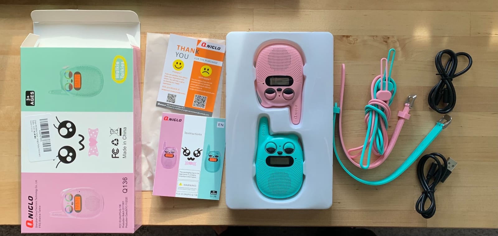 Qniglo Walkie Talkies for Kids Ages 3-12 Walkie Talkie Toys for Boys Girls customer photo 2