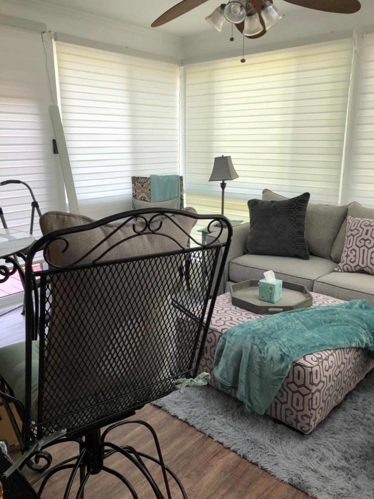Yoolax Motorized Zebra Blinds with Remote, Room Darkening Smart Blinds customer photo 2