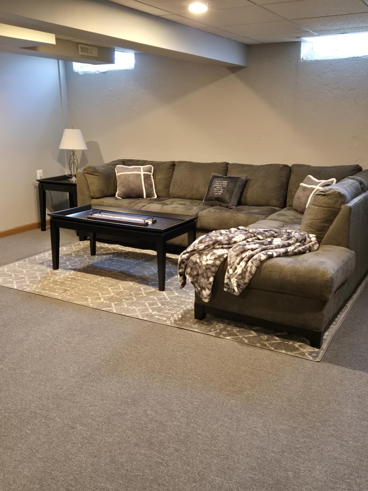 JONATHAN Y Boho Vintage Diamond Cream/Gray Indoor Area Rug 8X10 ft, Moroccan Hype for Living Room, Bedroom, Kitchen, Office, Easy-Cleaning, High Traffic, Pet-Friendly, Non-Shedding customer photo 2
