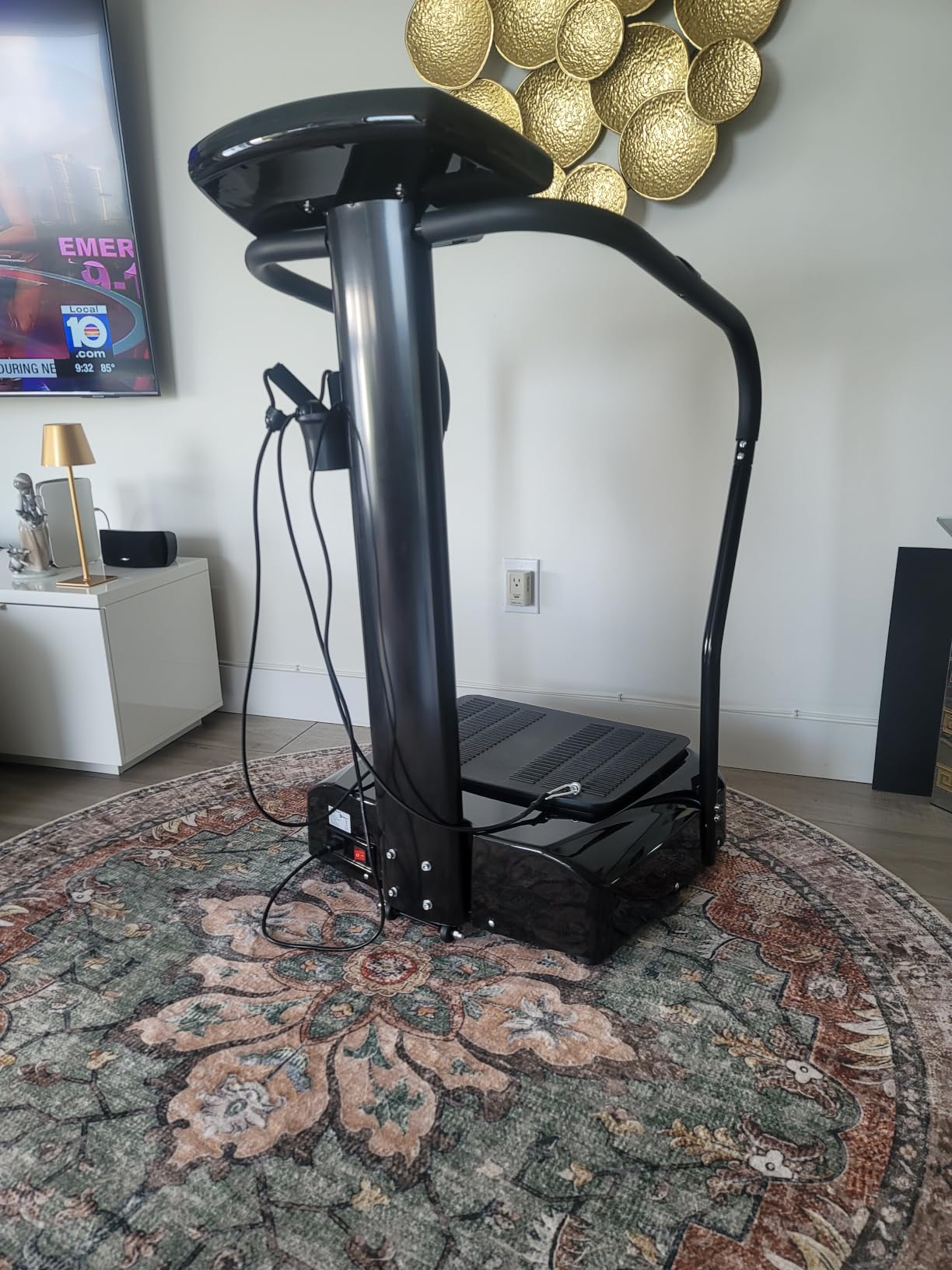 Lifepro Rhythm Vibration Plate Exercise Machine with 99 Speed Levels | Heart Rate Monitor, Resistance Bands, Cup Holder, Phone Holder — Vibration Plate for Lymphatic Drainage & Full Body Workout customer photo 1