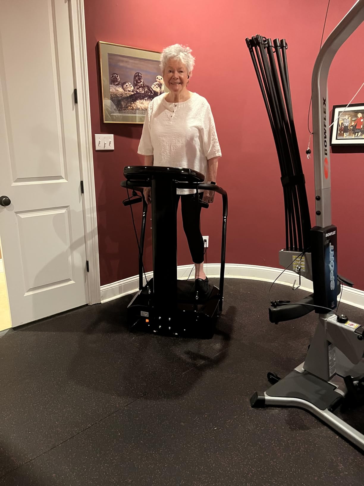 Lifepro Rhythm Vibration Plate Exercise Machine with 99 Speed Levels | Heart Rate Monitor, Resistance Bands, Cup Holder, Phone Holder — Vibration Plate for Lymphatic Drainage & Full Body Workout customer photo 2