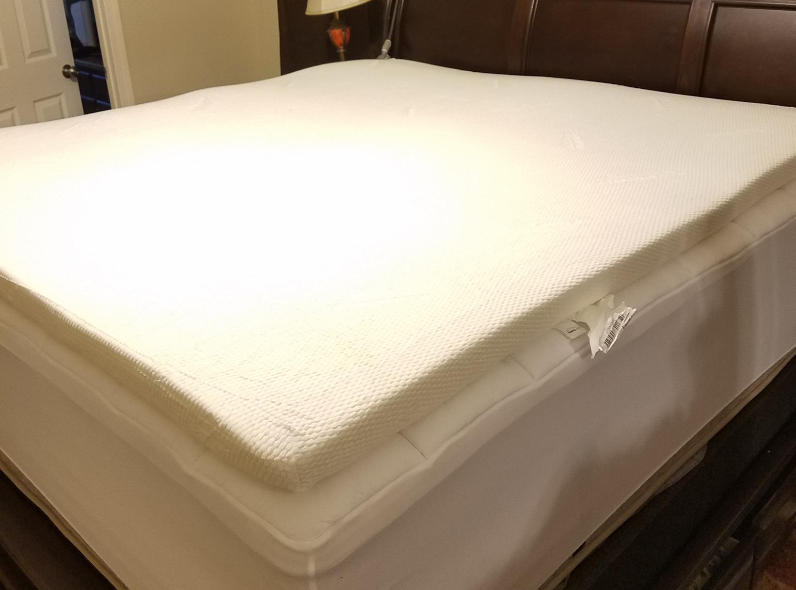 Tempur-Pedic TEMPUR-Adapt + Cooling 3-Inch King Mattress Topper Medium Luxury Premium Foam, Washable Cover, Medium Cooling Topper,white customer photo 1