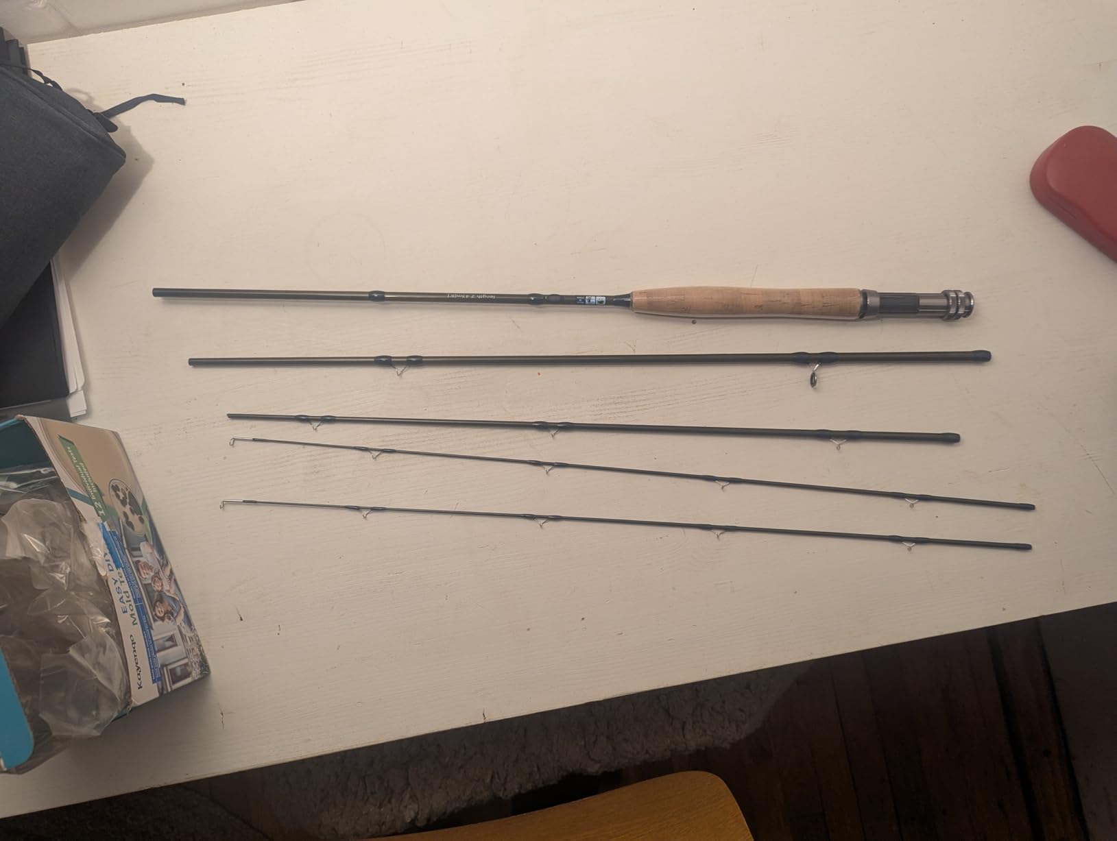 TOPFORT Fly Fishing Rod and Reel Combo, 4-Piece Fly Rod Kit with Complete Fly Fishing Gear: Fly Rod, Pre-Spooled Fly Fishing Reel, Fishing Flies, Leader, Forceps, Nipper and Carrying Case customer photo 2
