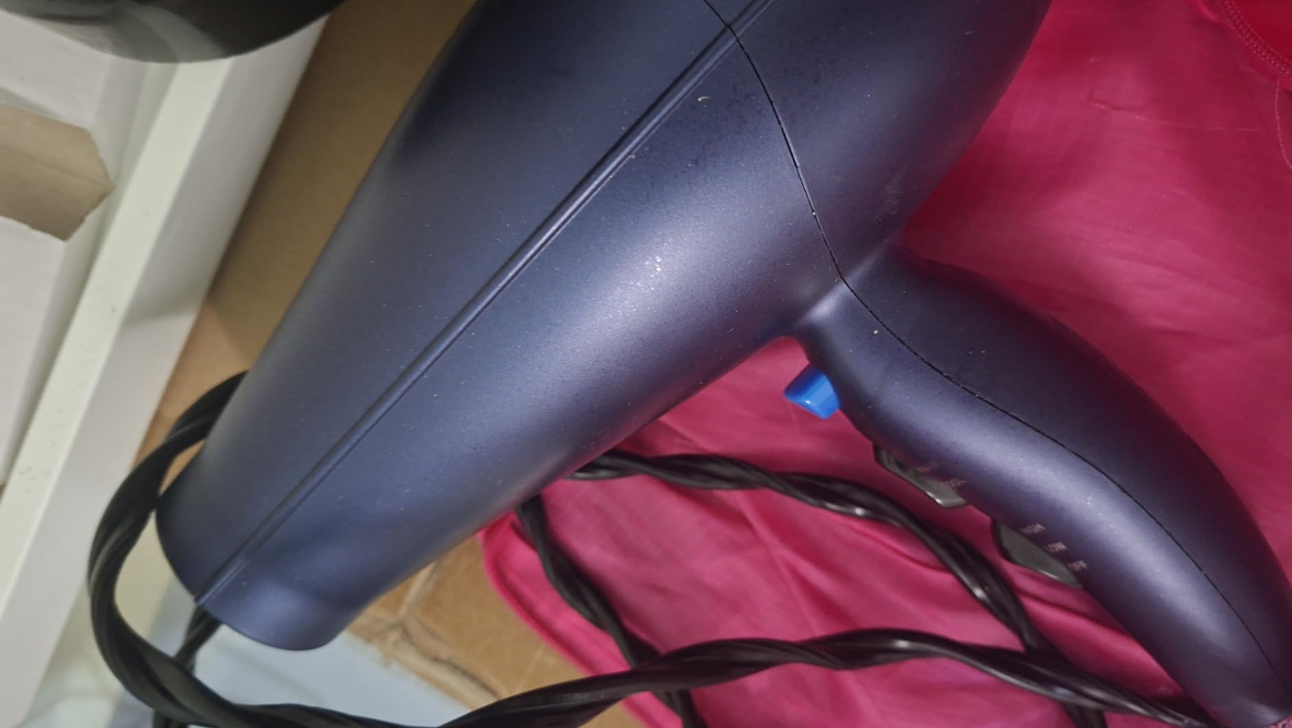 Conair Hair Dryer with Multi-Chamber Hair Diffuser Attachment, Dark Blue customer photo 2