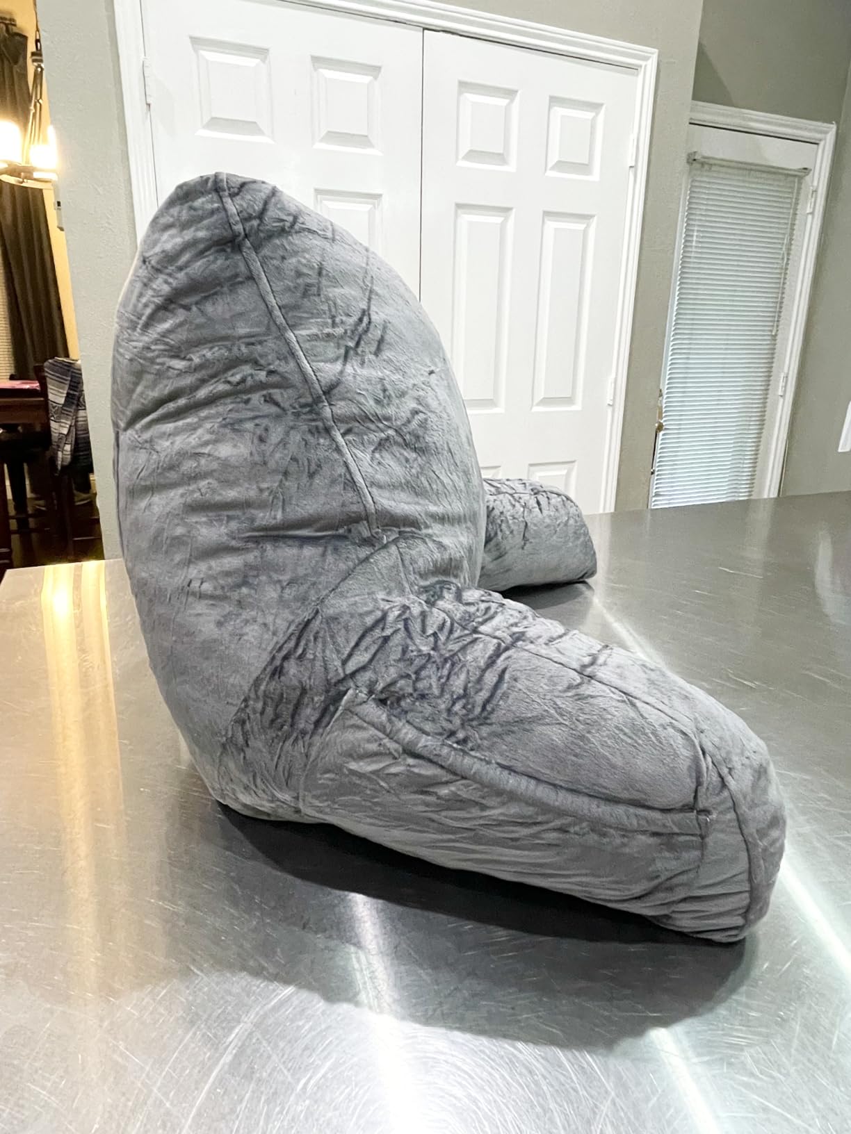 Nestl Reading Pillow for Bed, Back Pillow for Sitting Up in Bed, Dark Grey customer photo 1