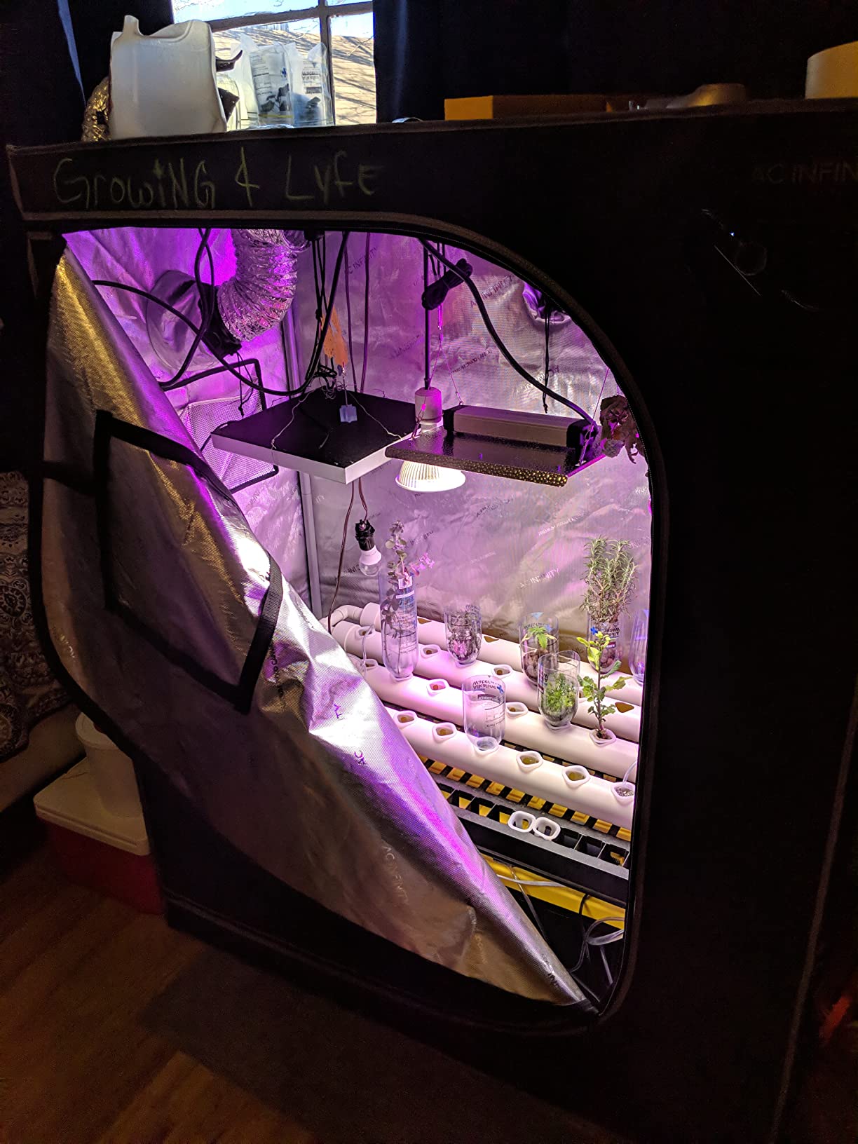 Hydroponic NFT 36 Holes Growing System with Special Fertilizer Timing Cycle, PVC Pipe Garden Plant Kit customer photo 2