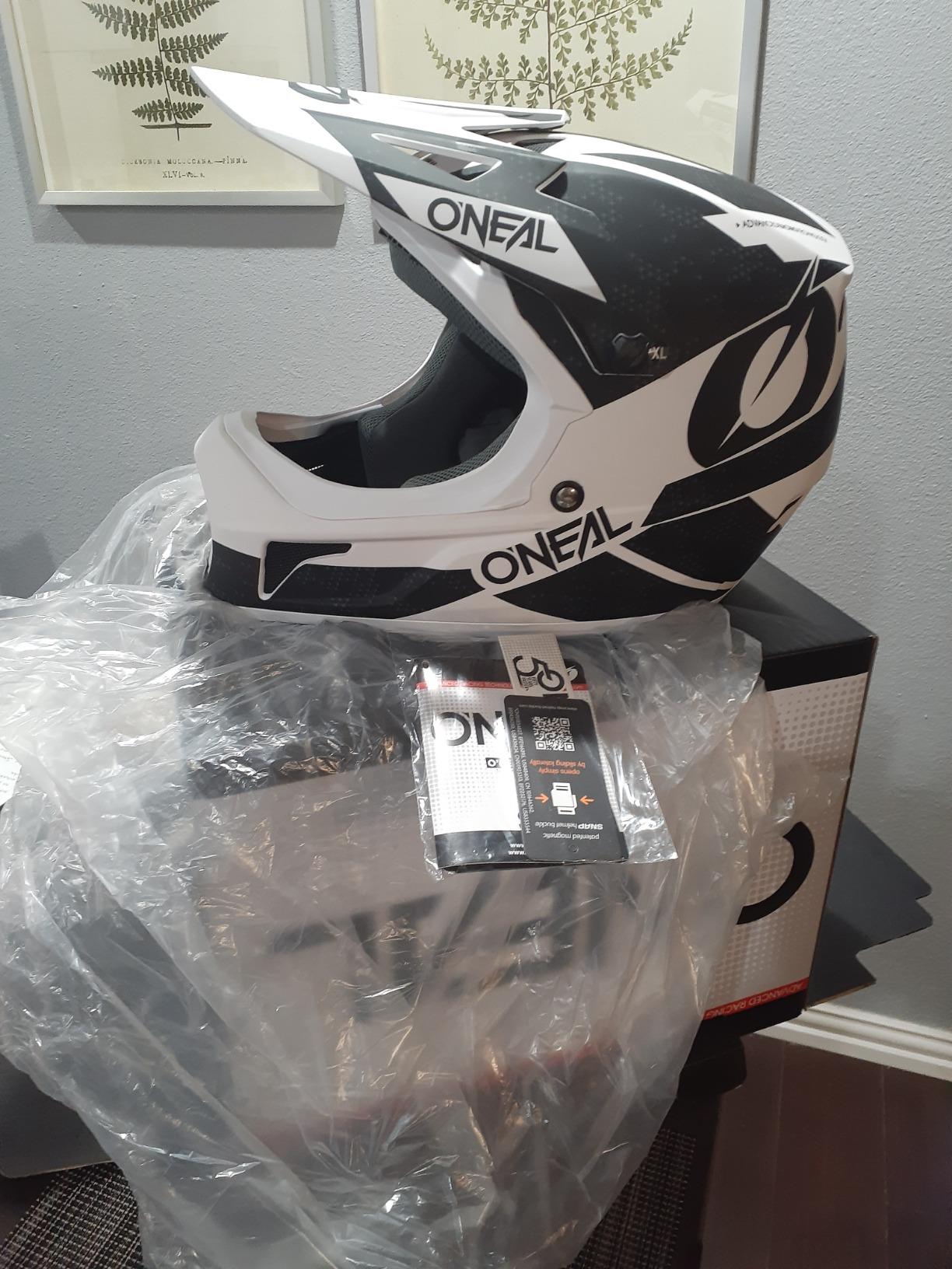 O'Neal Sonus Deft Mountain Bike Helmet Olive/Orange, Large customer photo 1