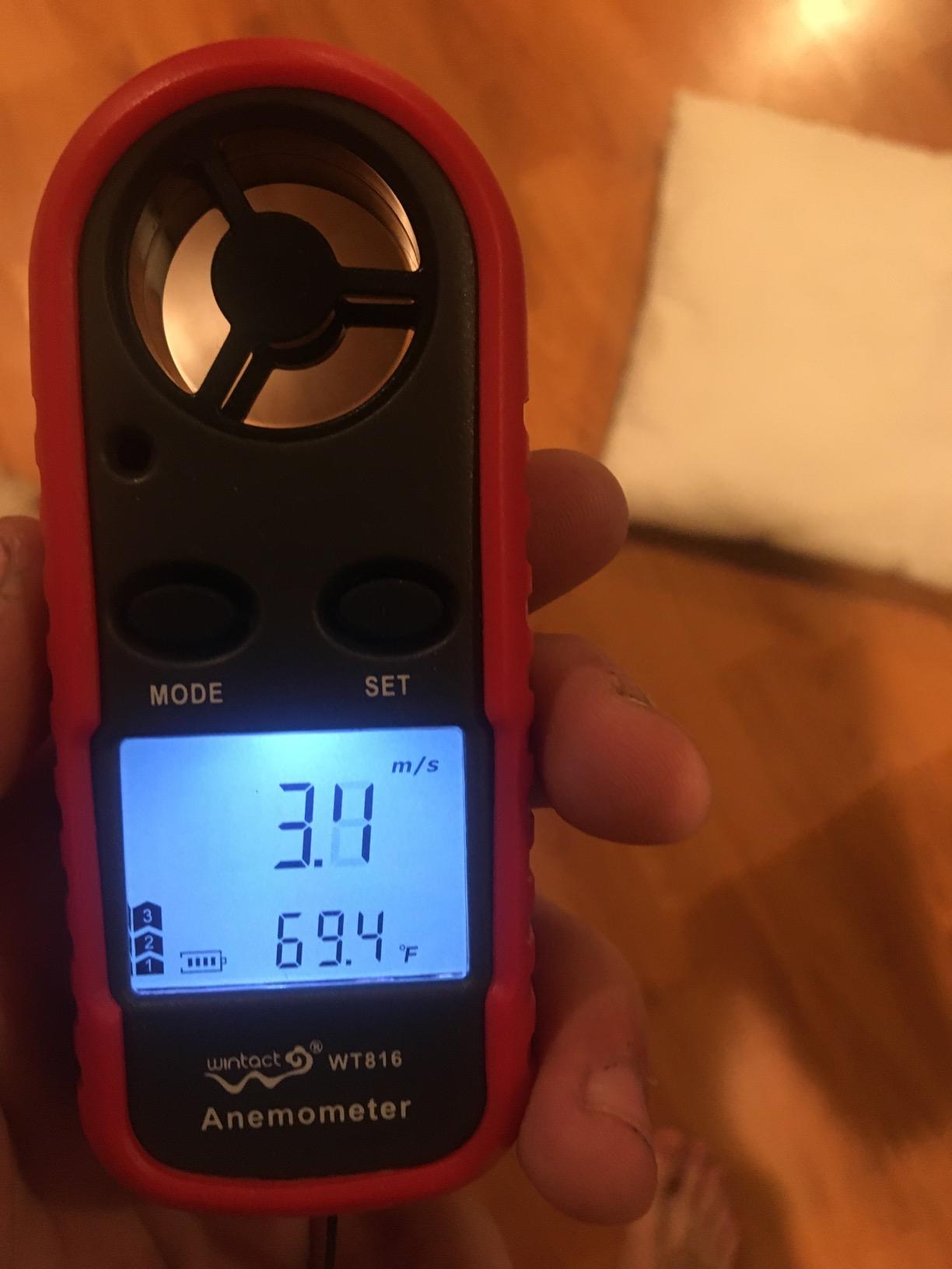 Wintact Digital Anemometer Handheld, Digital Wind Speed Meter 0 to 65mph customer photo 2