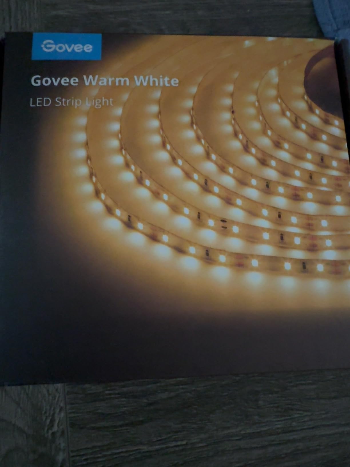 Govee Warm White LED Strip Lights 16.4ft with Control Box, 3000K, Dimmable, Bright 300 LEDs, LED Lights for Bedroom, Kitchen Cabinets, Living Room, ETL Listed Adapter Included customer photo 2