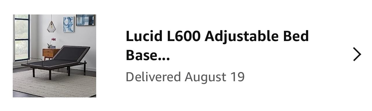 Lucid L600 Adjustable Bed Frame - Zero Gravity - Massage - App, Queen customer photo 1