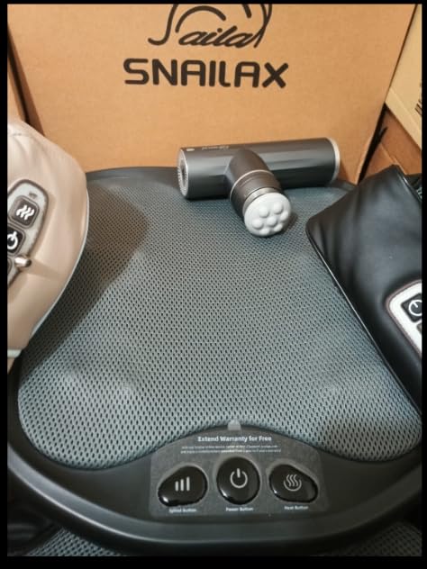 Snailax Shiatsu Foot Massager with Heat, FSA Eligible Massage Tools | 3 Massage Modes, 3 Intensity Levels, 2 Heat Levels And Flexible Nodes Fit Different Feet For Personalized Comfort Gifts customer photo 2
