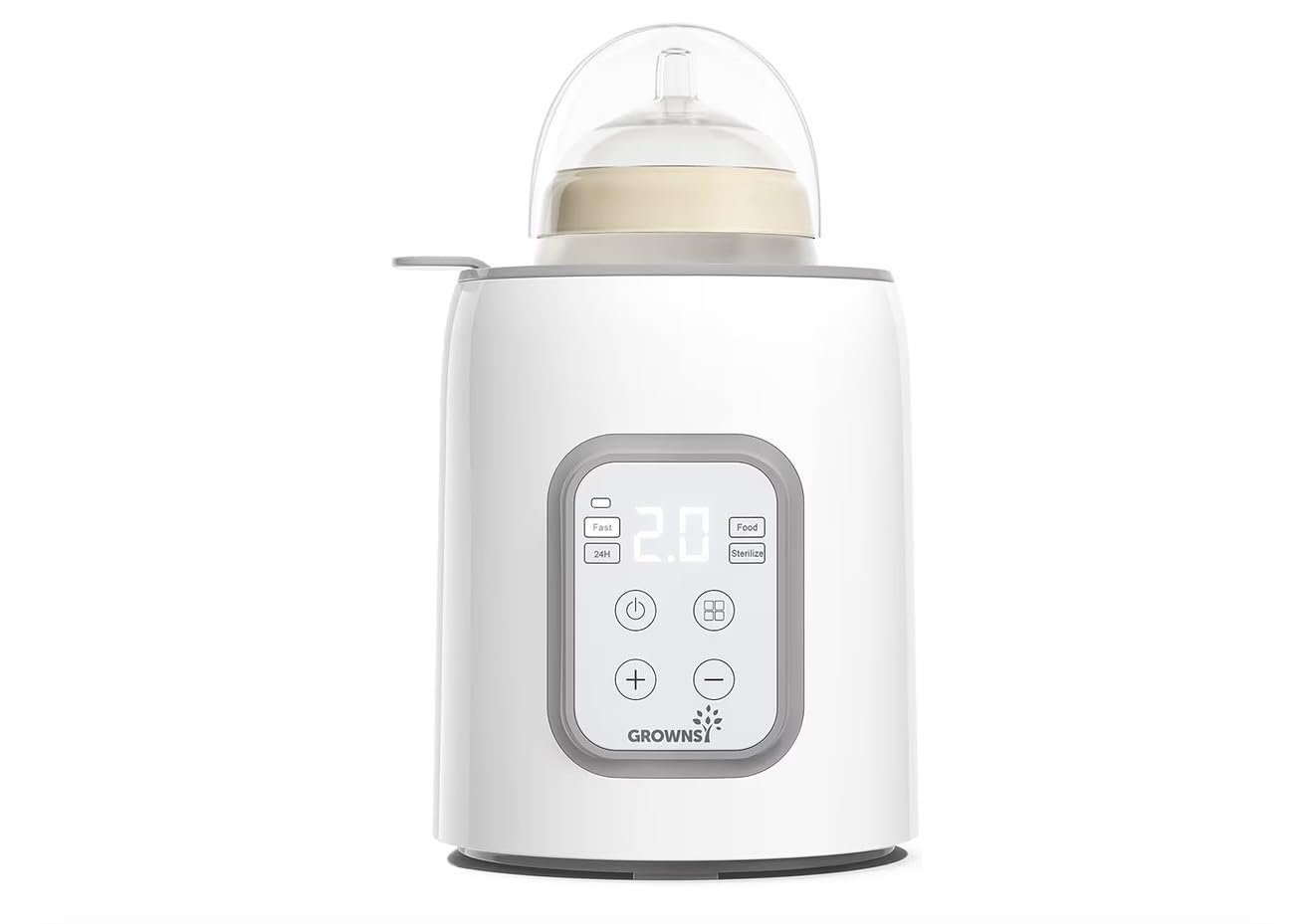 Grownsy 8-in-1 OG Fast Bottle Warmer with Timer, Gray customer photo 1