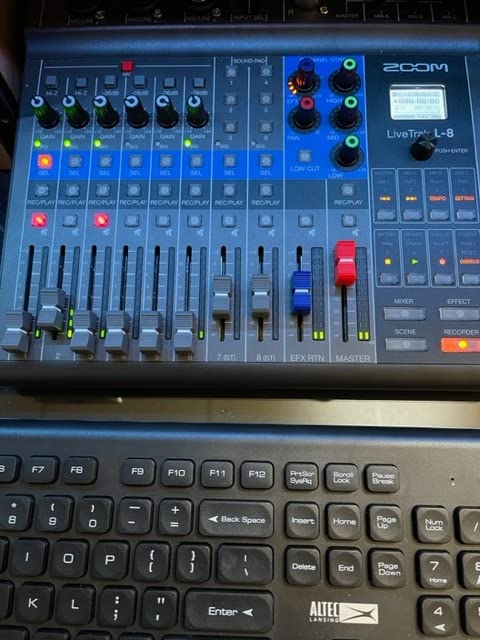 Zoom LiveTrak L-8 Battery Powered Mixer/Recorder for Musicians & Podcasters | 8-channel digital mixer with 12-in/4-out USB interface and 6 sound pads for podcasting, music and live streaming customer photo 1