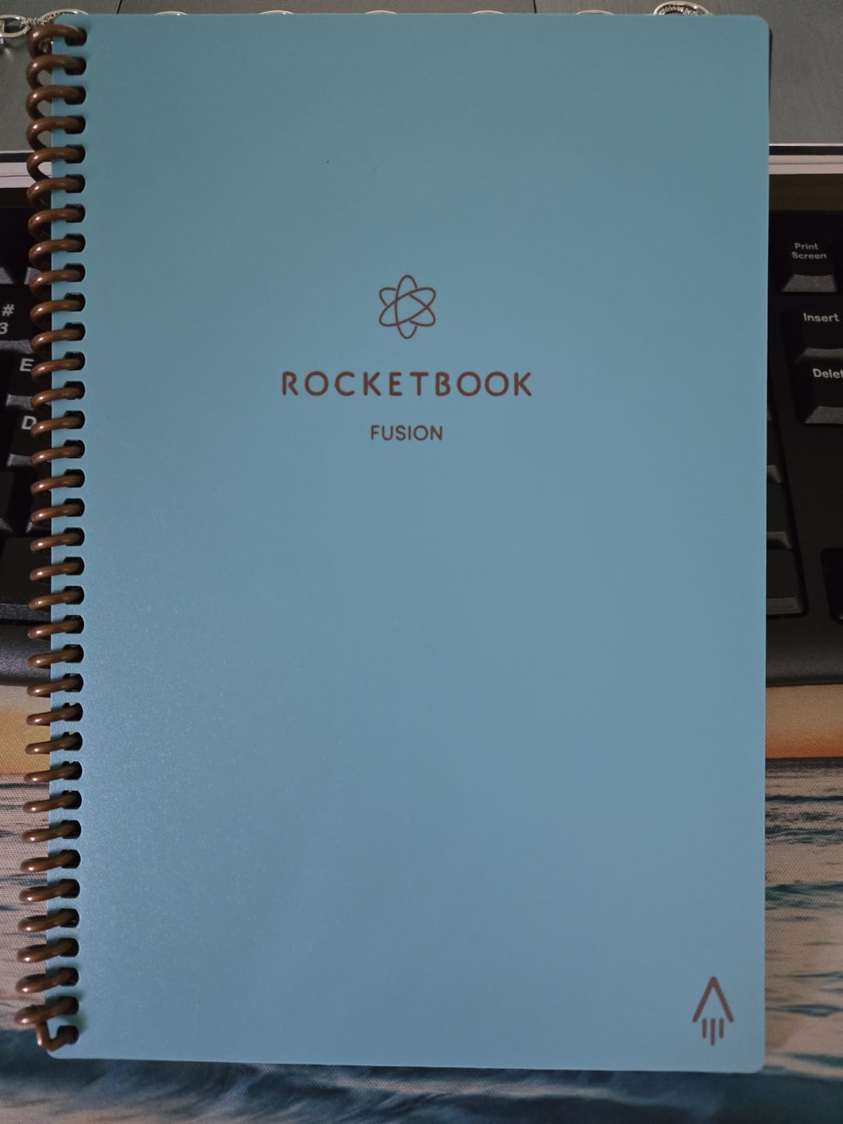 Rocketbook Fusion Hybrid Reusable Planner Notebook, Executive 6x8.8, Teal customer photo 2