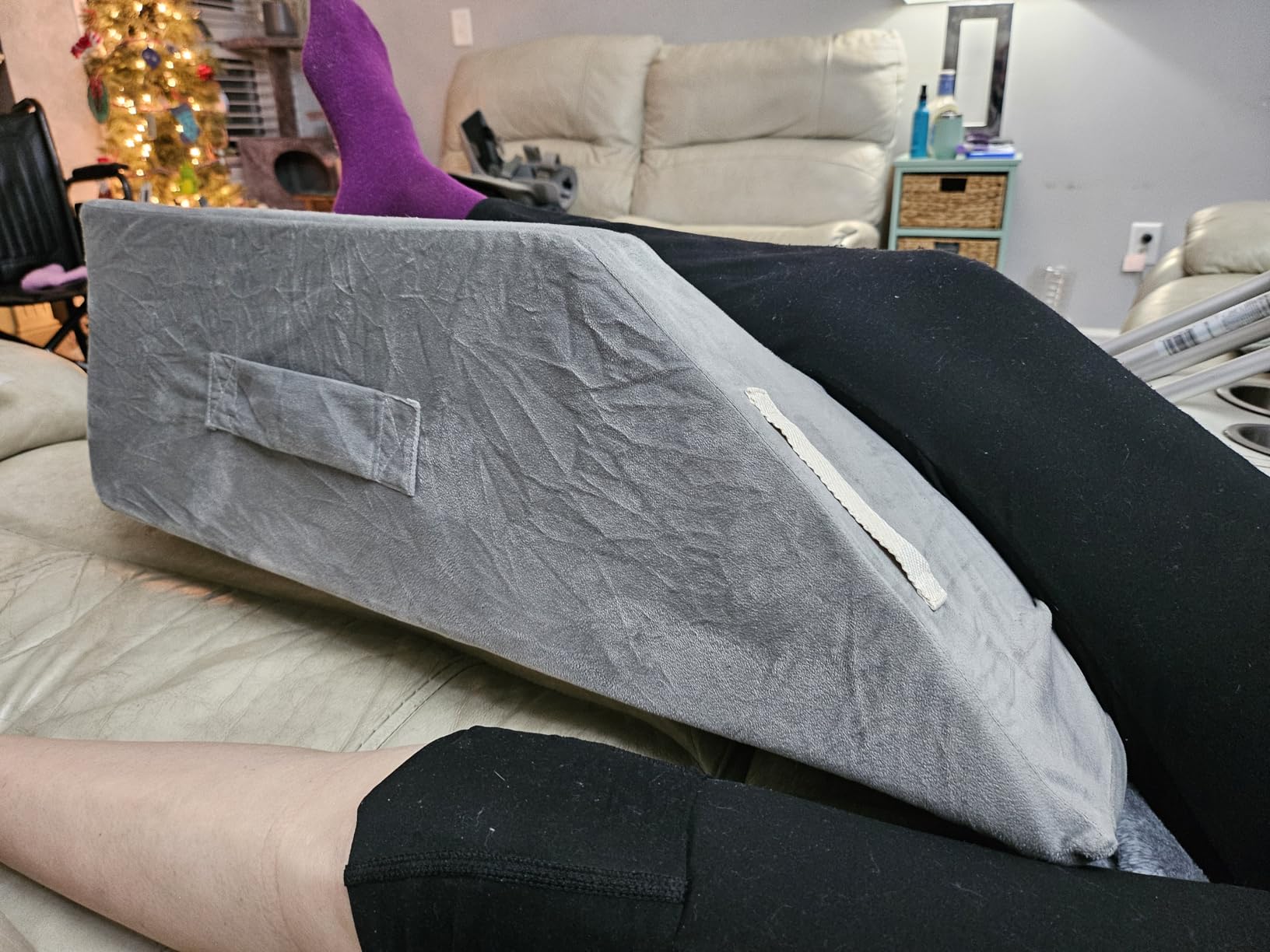 LightEase Memory Foam Leg Support and Elevation Pillow for After Surgery customer photo 2