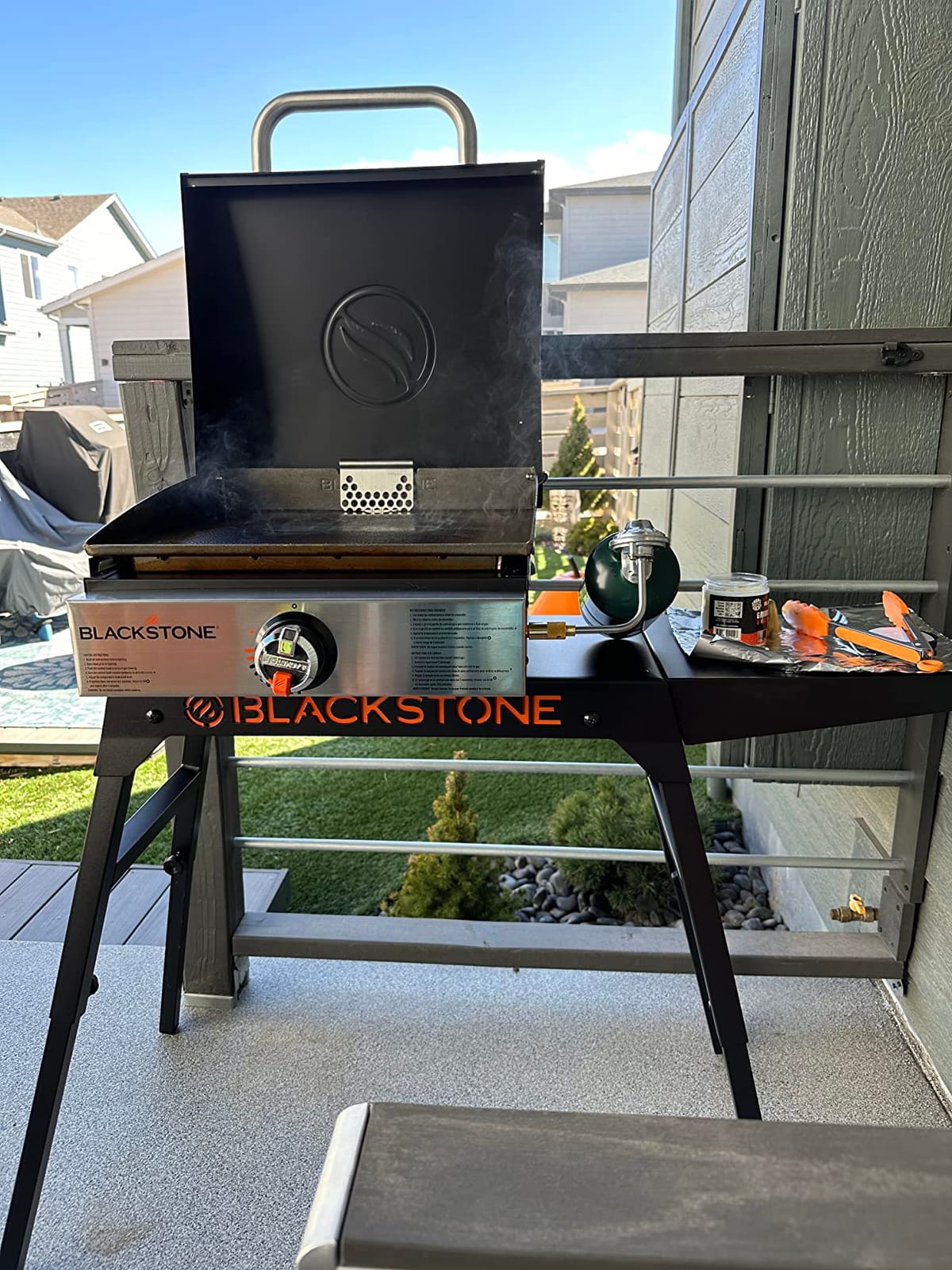 Blackstone® 1814 Propane Gas Griddle, 17 Inch, Black | Blackstone® 1814 Stainless Steel, Portable Flat Top, Heavy Duty, For Kitchen, Camping, Outdoor, Tailgating customer photo 2