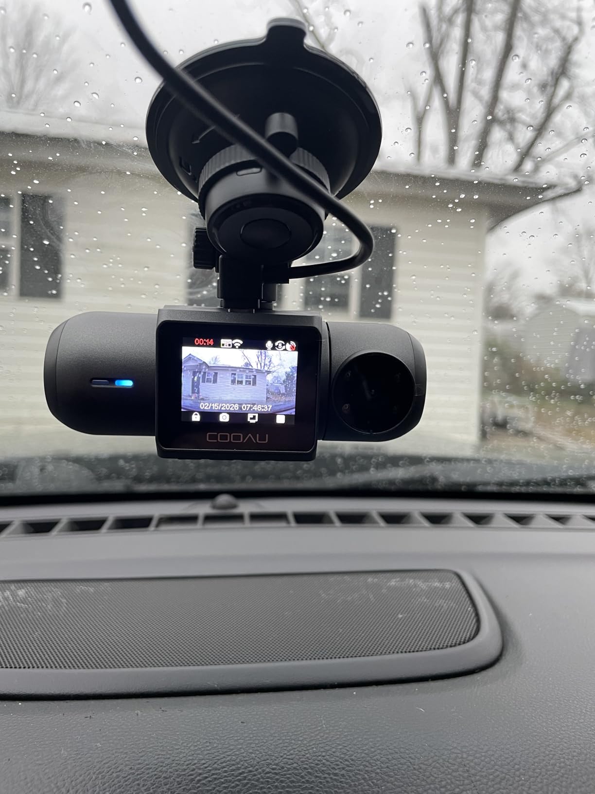 COOAU D30S 4K Dash Cam with GPS Wi-Fi, Front and Inside Dual 2.5K 1080P, Uber Car Camera with Infrared Night Vision, Supercapacitor, 4 IR LEDs, G-Sensor, Parking Mode, Loop Recording customer photo 2