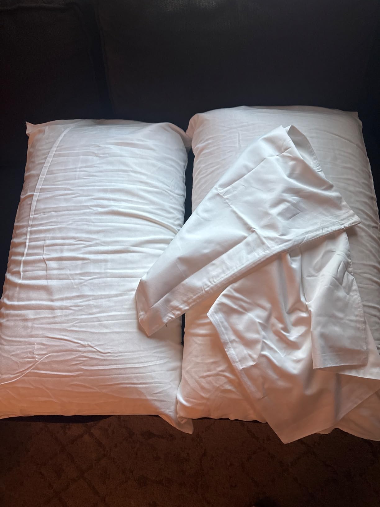 RejuveNite American Talalay Latex Bed Pillow, Queen High Profile | 100% American Talalay latex, OEKO-TEX certified, no off-gassing - 400TC cotton sateen cover, USA made, resists flattening customer photo 2
