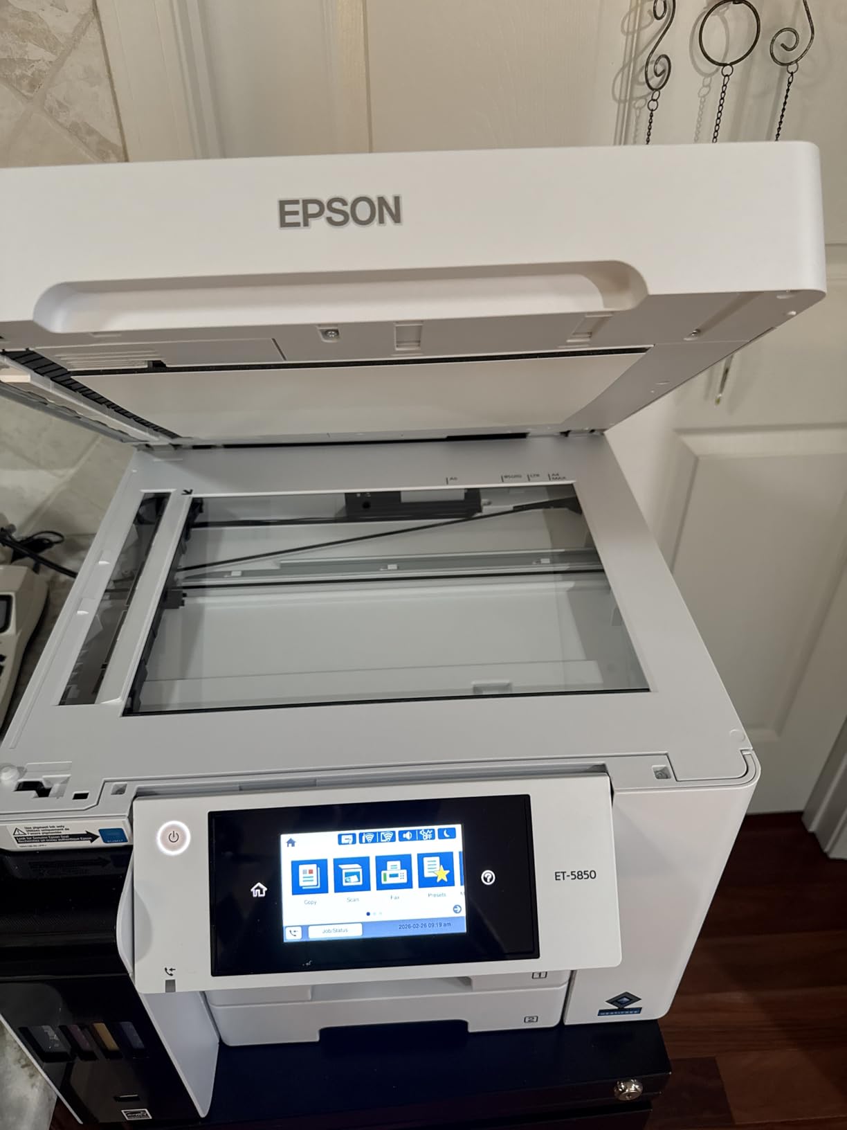 Epson EcoTank Pro ET-5800 Wireless Color All-in-One Supertank Printer with Scanner, Copier, Fax and Ethernet, White customer photo 1