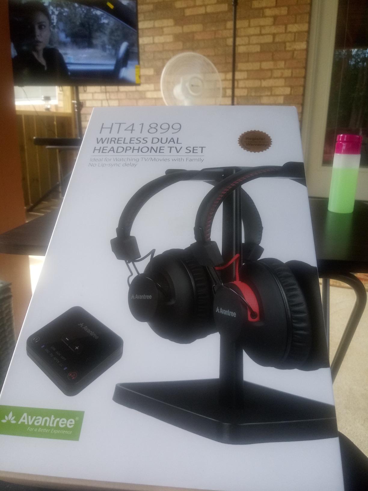 Avantree HT41899 - Dual Wireless TV Headphones with Transmitter customer photo 1