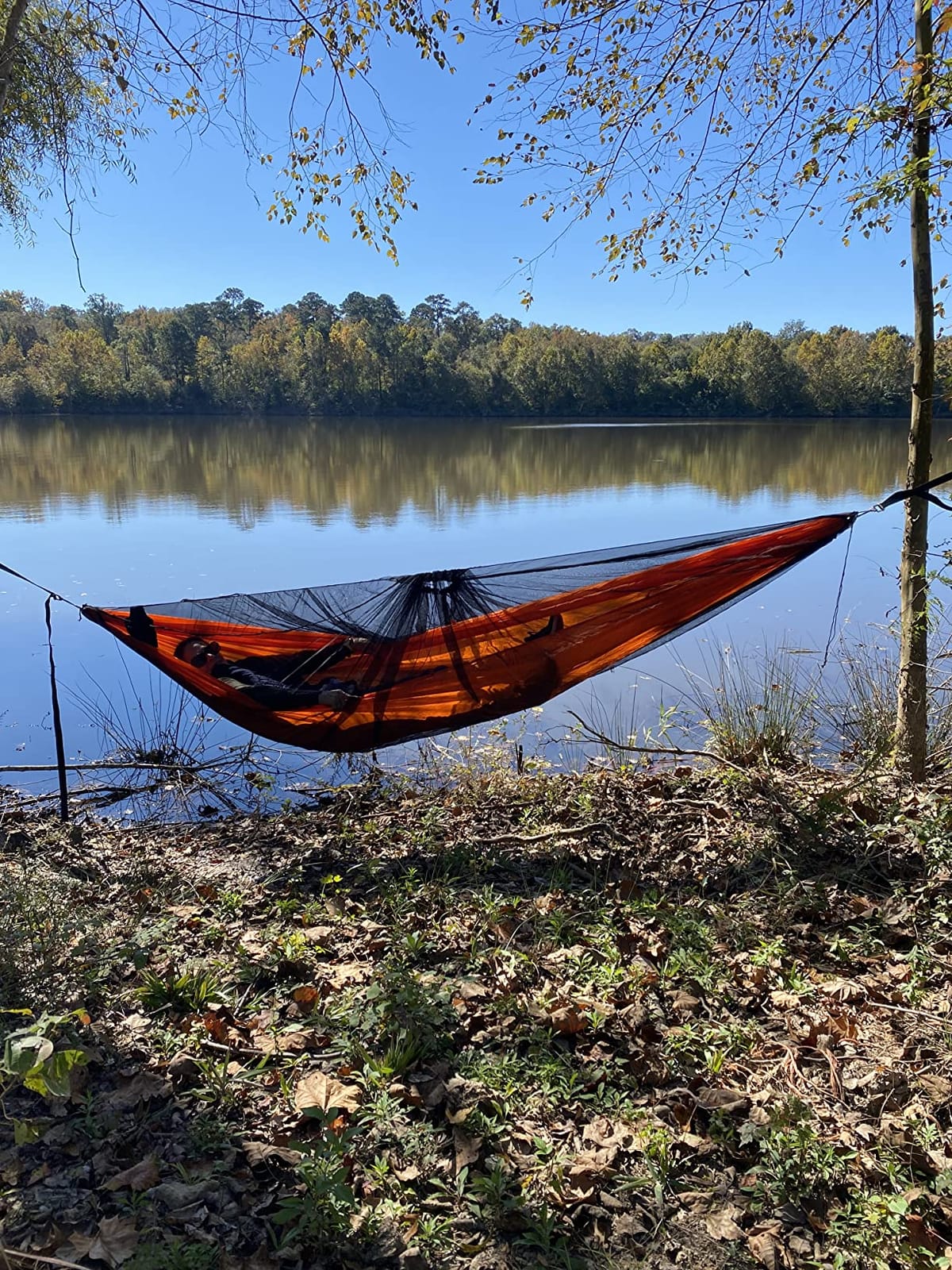 onewind 11ft Camping Double Hammock with Mosquito Net, Ridgeline and Straps customer photo 2
