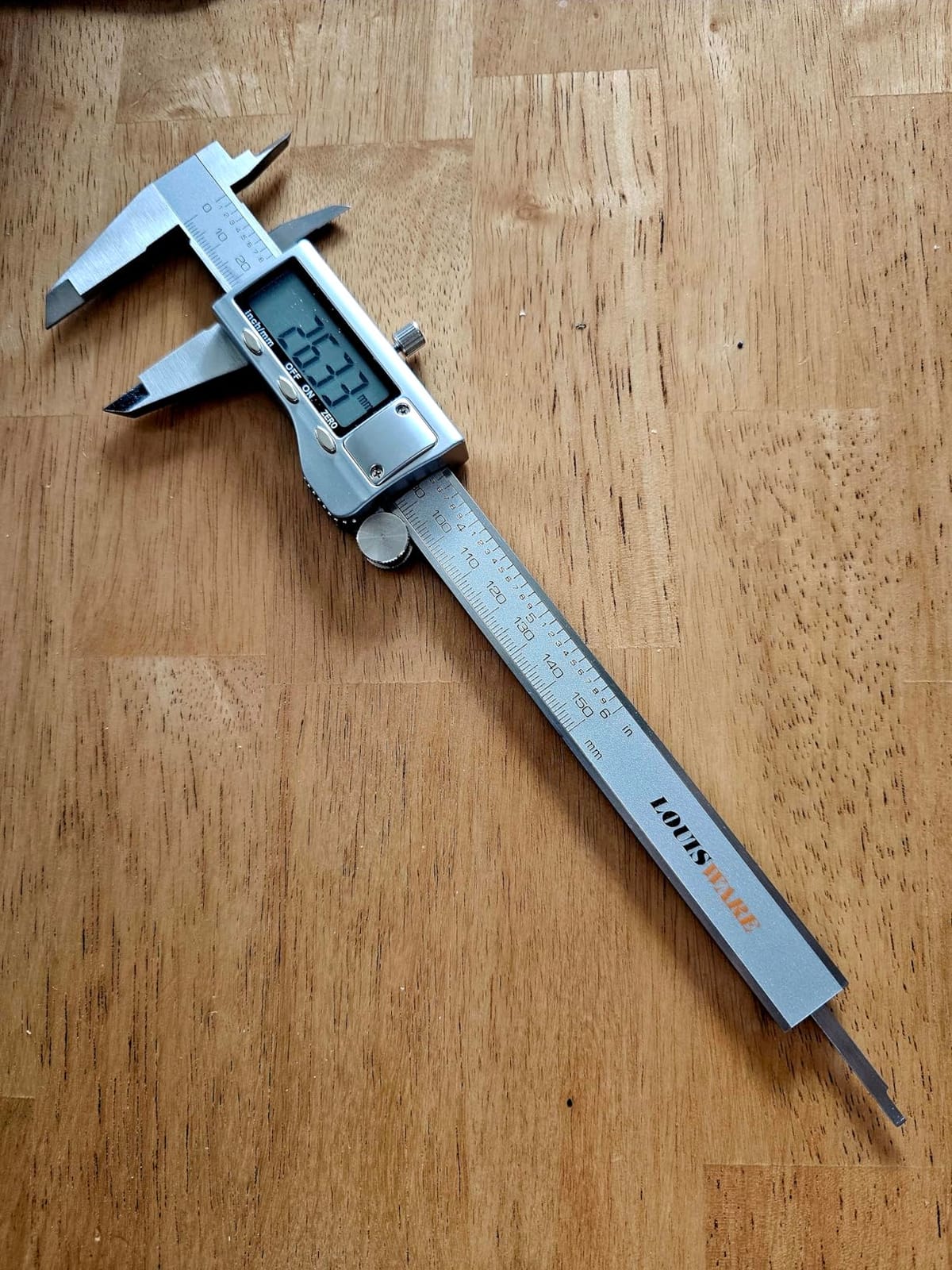 Digital Caliper, Caliper Measuring Tool with Stainless Steel, Electronic Micrometer Caliper with Large LCD Screen, Auto-Off Feature, Inch and Millimeter Conversion (6 Inch/150 mm) customer photo 1