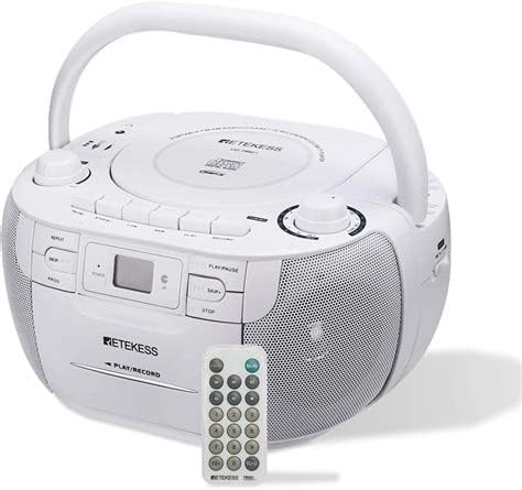 Retekess TR621 CD and Cassette Player Combo, Boombox CD Player(White) customer photo 1