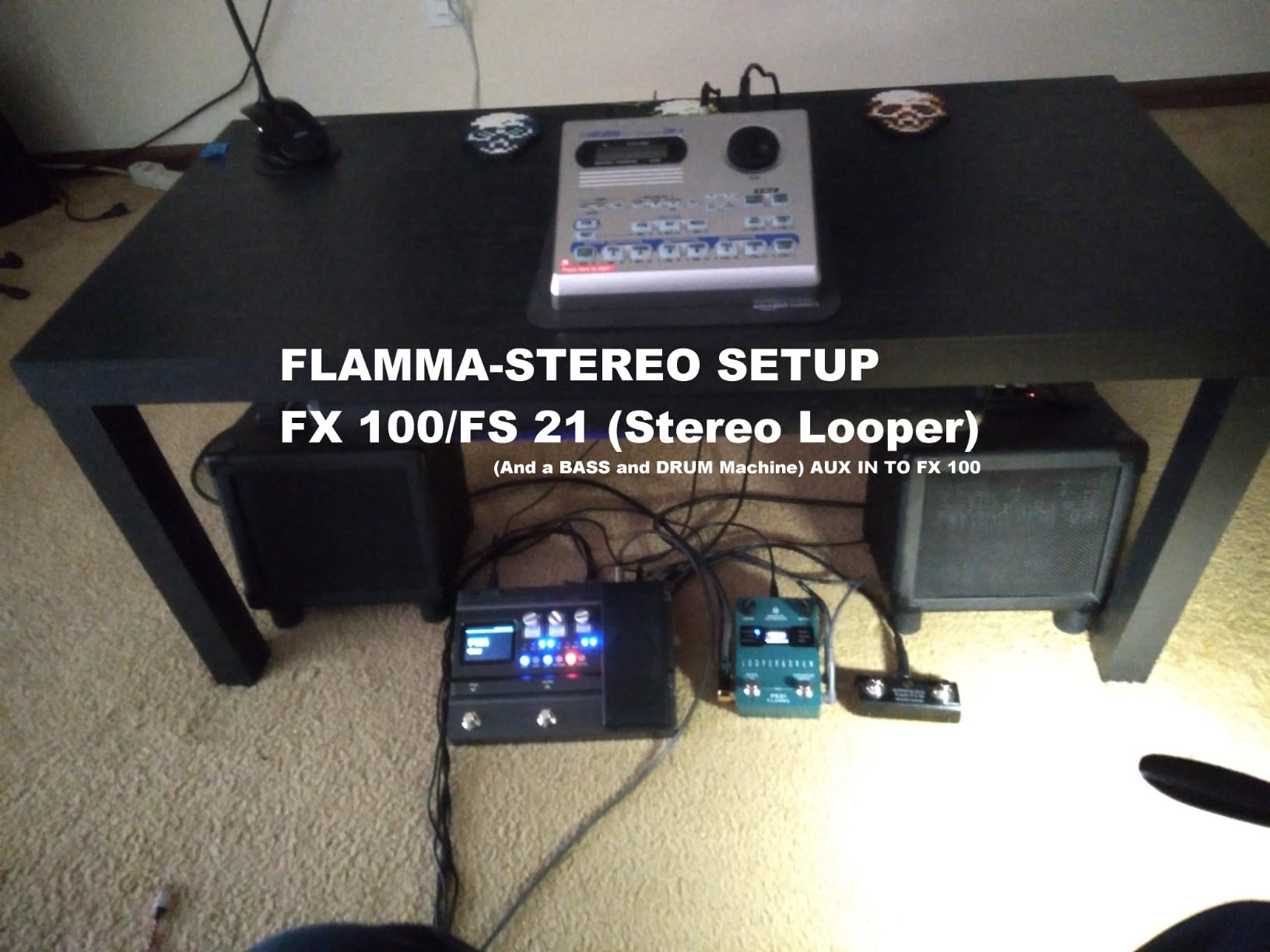 FLAMMA FX100 Guitar Multi-effects Pedal with 55 Amp Models 151 Built-in Effects 80' Looper 40 Drum Machine 10 3rd Party IR Slots Headphone OTG for Home Practice Performance Live Streaming customer photo 2