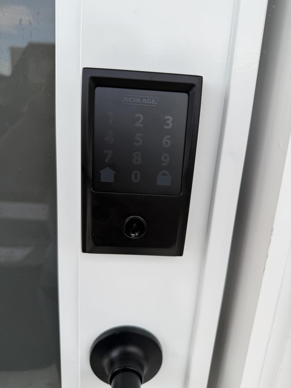 Schlage Encode Smart WiFi Deadbolt Lock with Camelot Trim, Matte Black customer photo 2