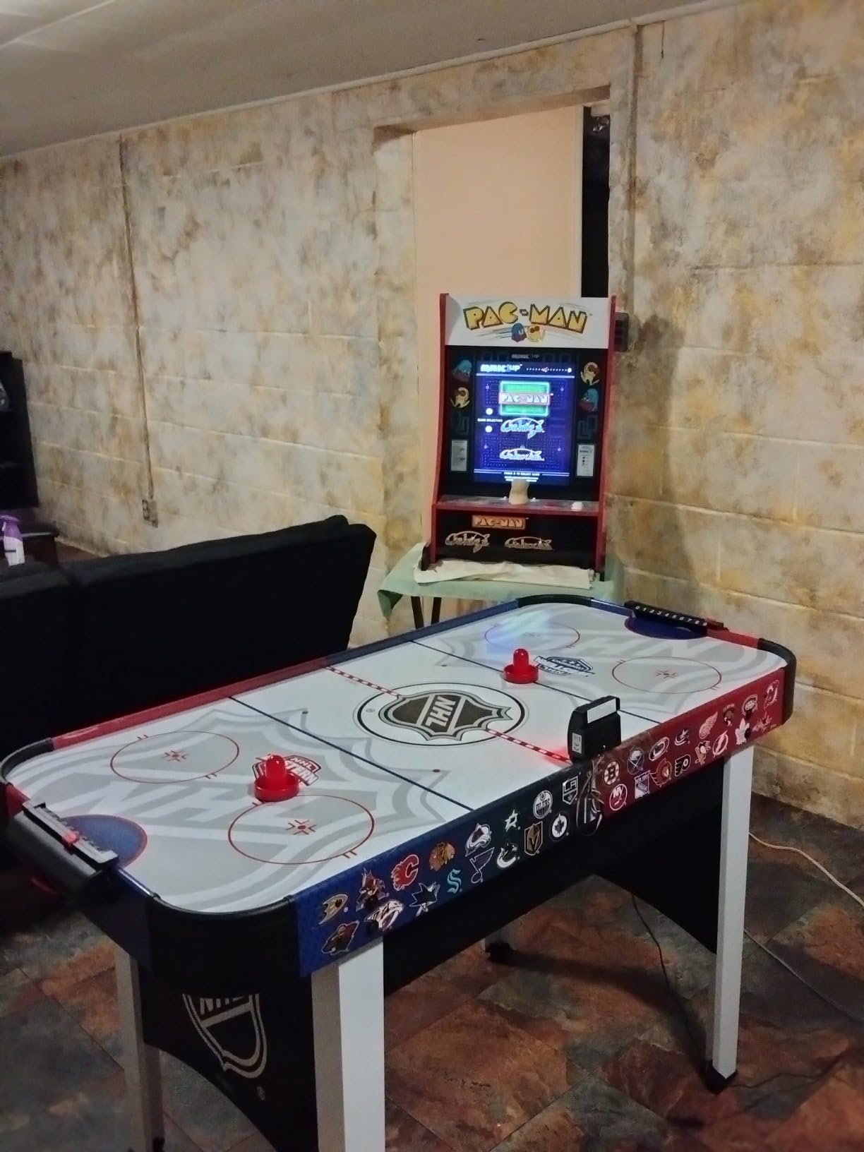 EastPoint Air Hockey Table, Rush, for Adults, Game Room, LED Scoring, 48