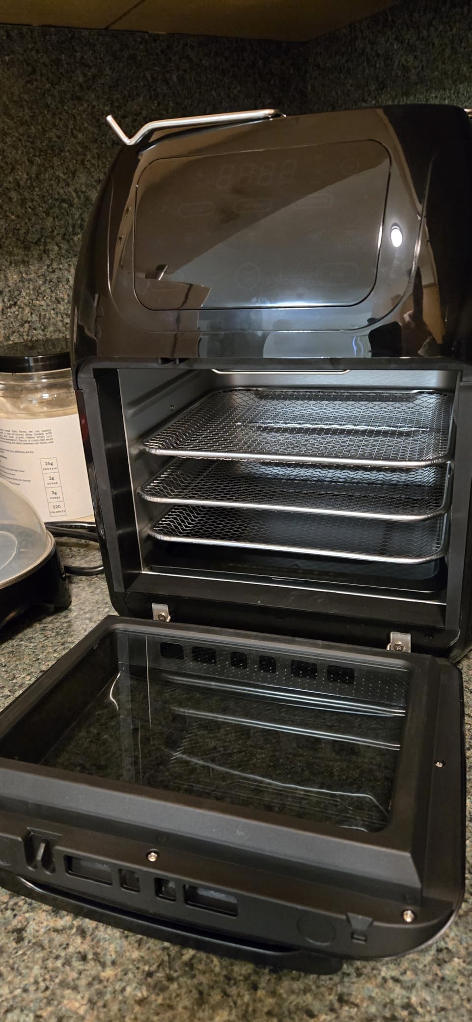 CHEFMAN Multifunctional Digital Air Fryer+ Rotisserie, Dehydrator, Convection Oven, 17 Touch Screen Presets Fry, Roast, Dehydrate, Bake, XL 10L Family Size, Auto Shutoff, Large Easy-View Window, Black customer photo 1