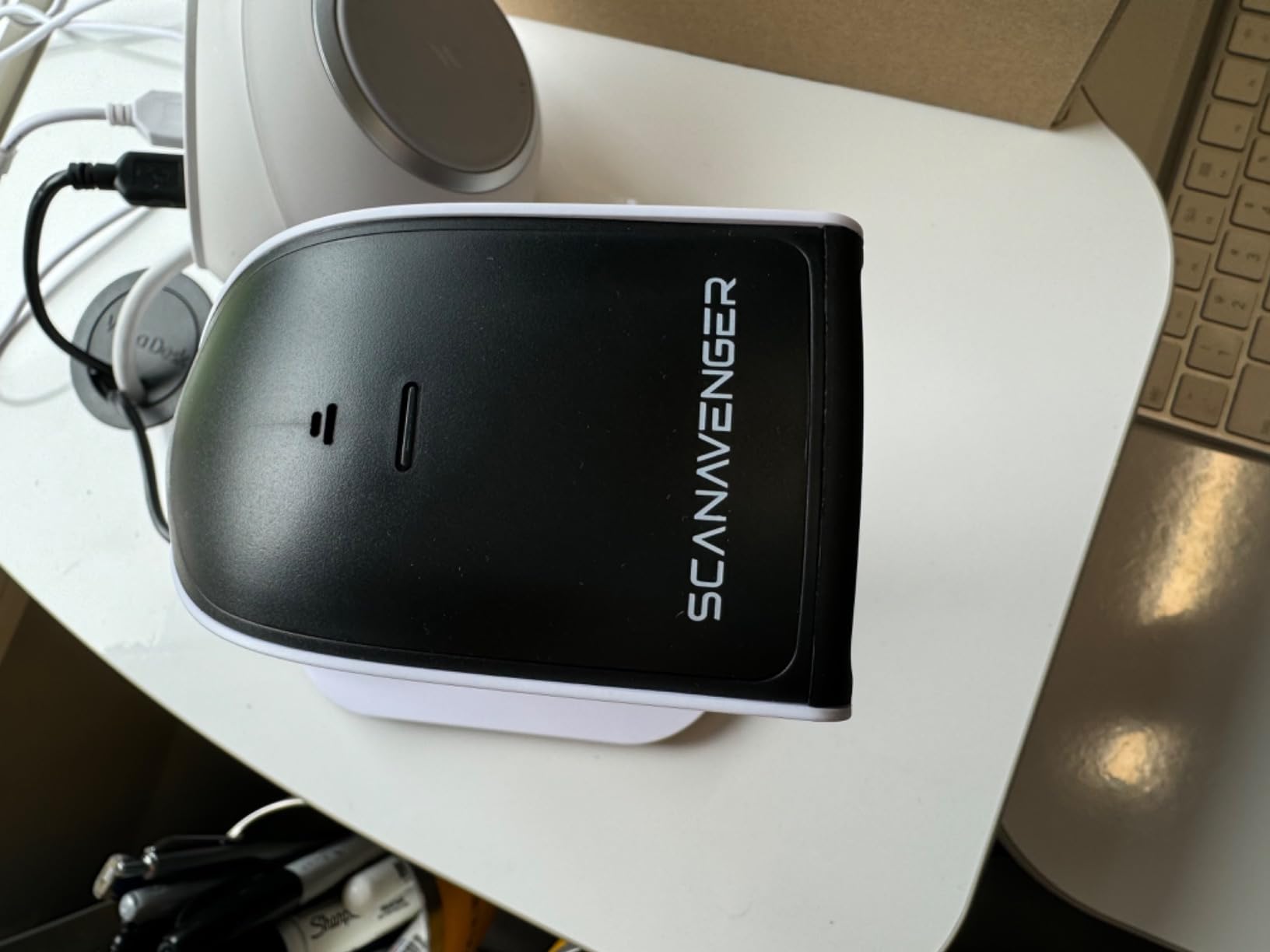 ScanAvenger Wireless Portable 1D&2D with Stand Bluetooth Barcode Scanner: 3-in-1 Handheld Scanner, Rechargeable Battery for Inventory - USB Bar Code/QR Reader (1D&2D with Next Gen Stand) customer photo 1