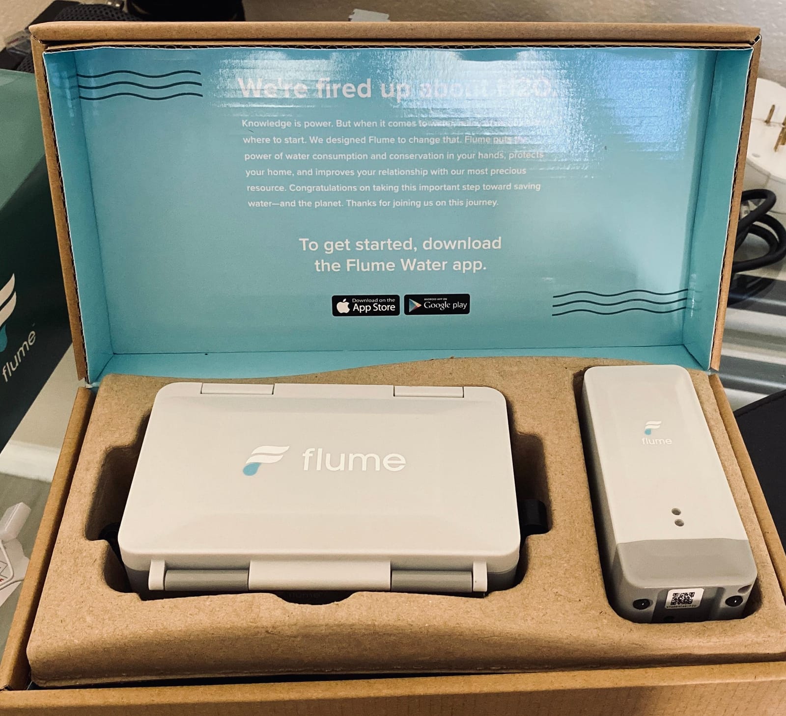 Flume 2 Smart Home Water Monitor & Leak Detector – WiFi Connected, Real-Time Usage Tracking & Alerts – Works with Compatible Residential Water Meters customer photo 1