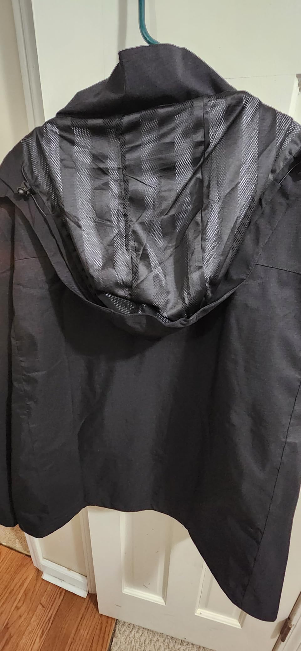 OTU Men's Lightweight Waterproof Hooded Rain Jacket Outdoor Raincoat Shell Jacket for Hiking Travel customer photo 2