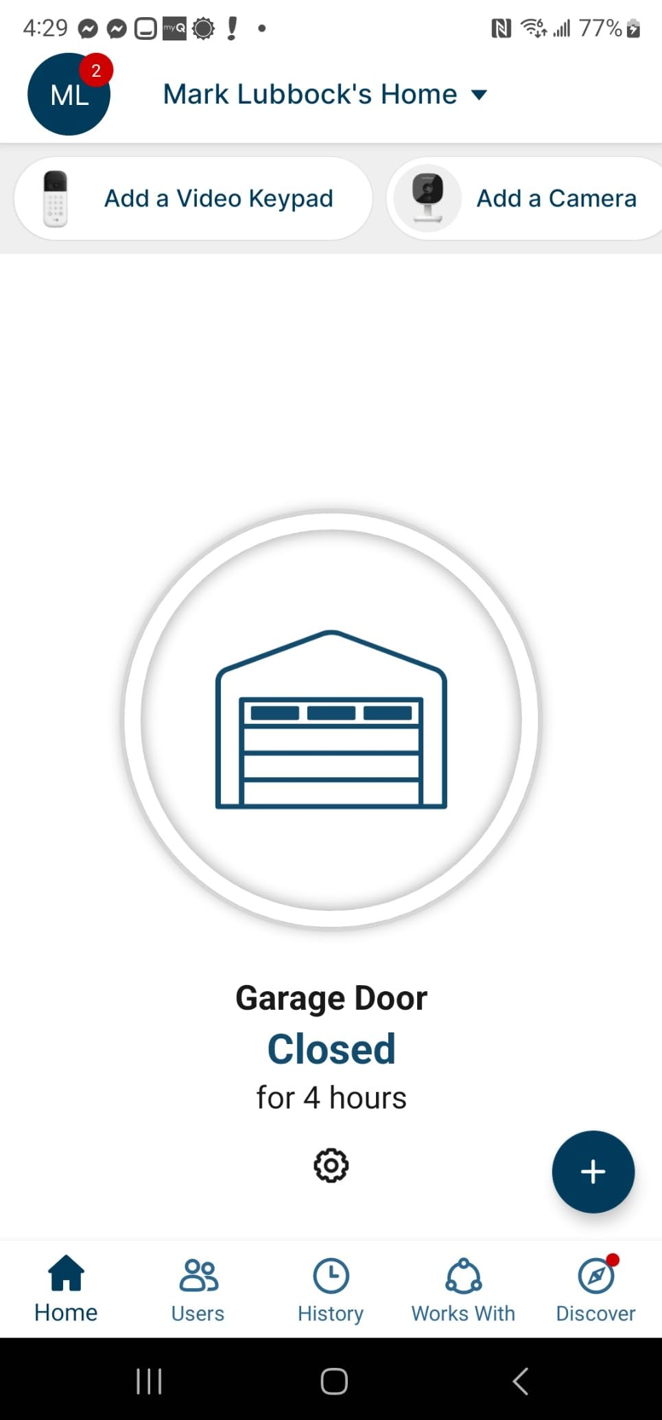 CHAMBERLAIN Smart Garage Control - Wireless Garage Hub and Sensor with Wifi & Bluetooth - Smartphone Controlled, myQ-G0401-ES, White customer photo 2