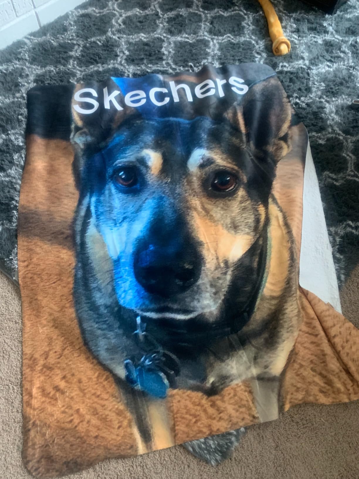 Ultra-Soft Sherpa-Backed Custom Photo Fleece Blanket Cozy Warmth, High-Definition Personalized Photo Front for Vibrant, Lasting Comfort. Made in the USA - 50x60 customer photo 1