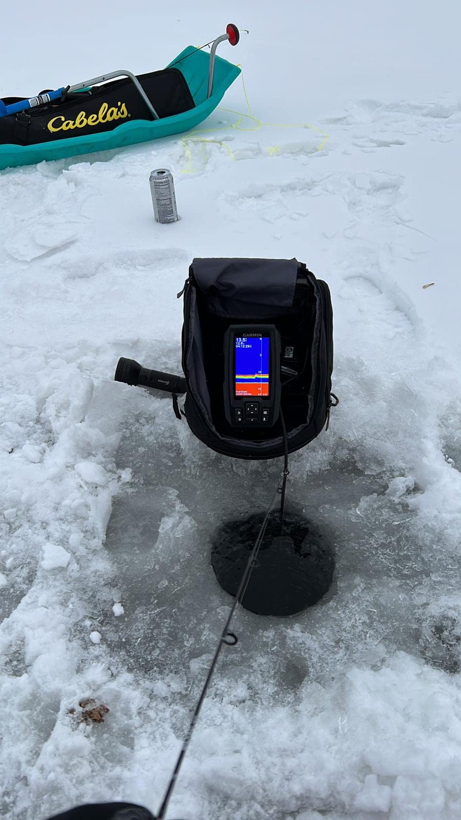 Garmin Striker Plus 4 Ice Fishing Bundle, Includes Portable Striker Plus 4 Fishfinder and Dual Beam-IF Transducer customer photo 2