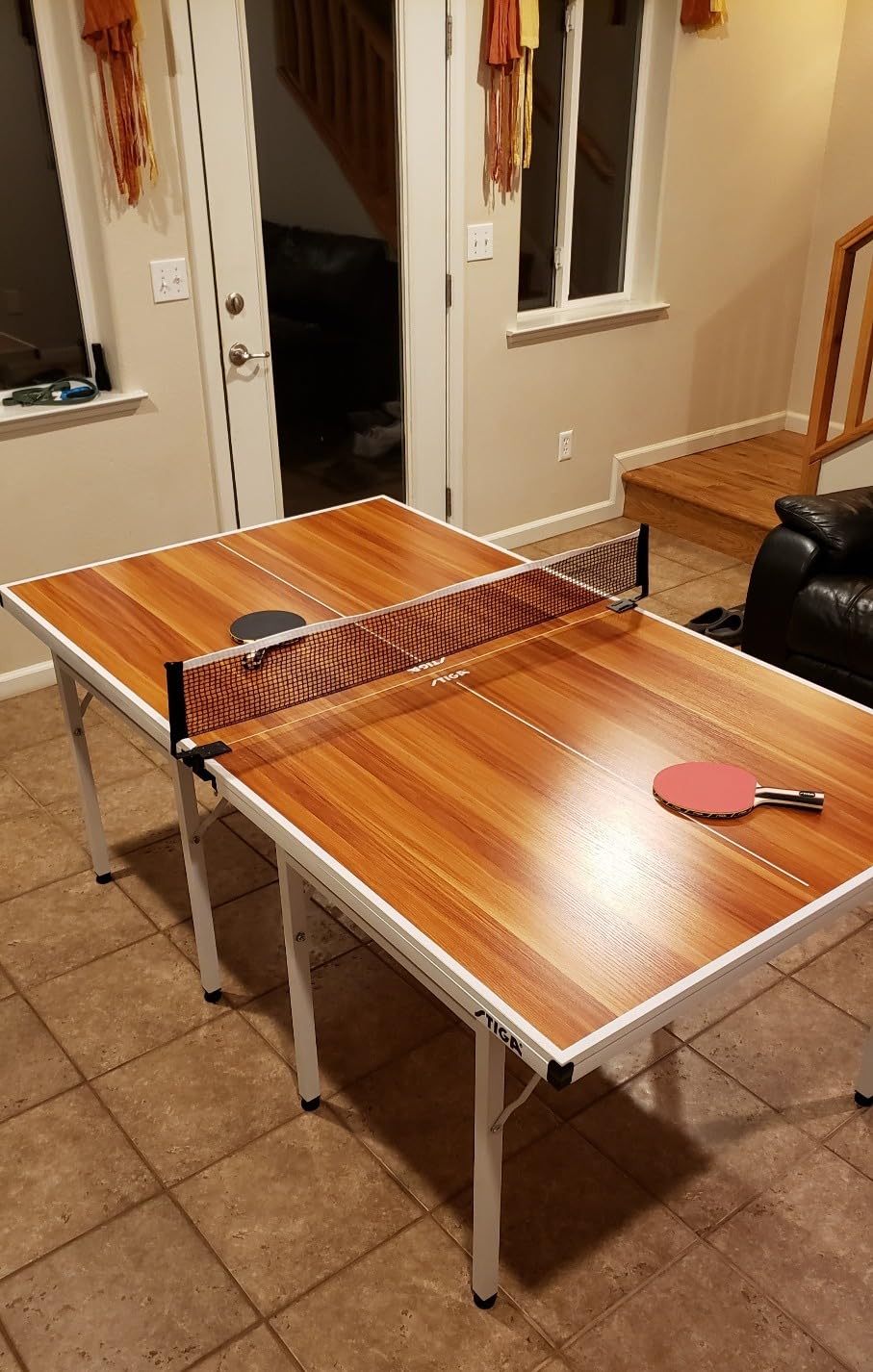 STIGA Space Saver - Compact Ping Pong Table - Separate Table Halves - Regulation Height - No Assembly Required customer photo 1