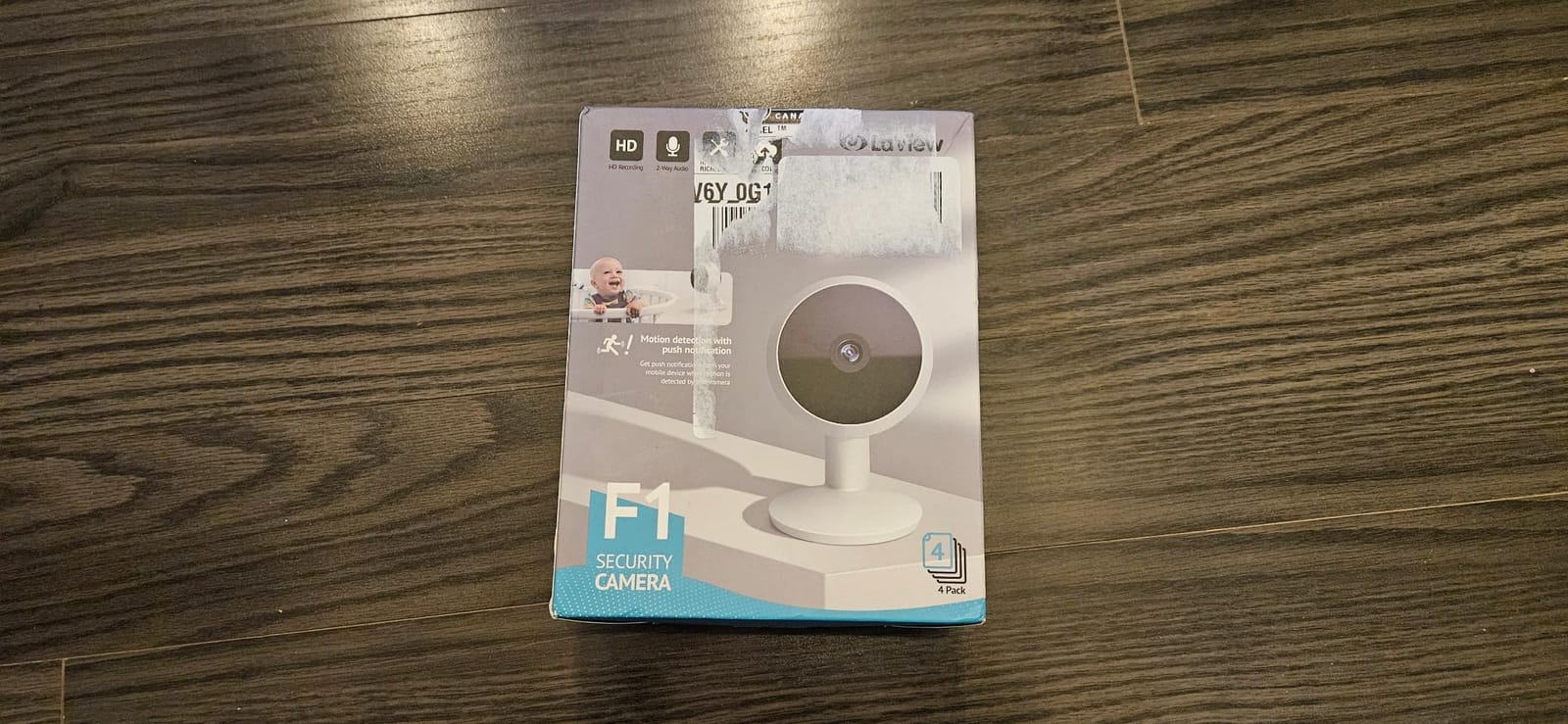 LaView Security Cameras 4pcs, Home Security Camera Indoor 1080P, Wi-Fi Cameras Wired for Pet, Motion Detection, Two-Way Audio, Night Vision, Phone App, Works with Alexa, iOS & Android & Web Access customer photo 2