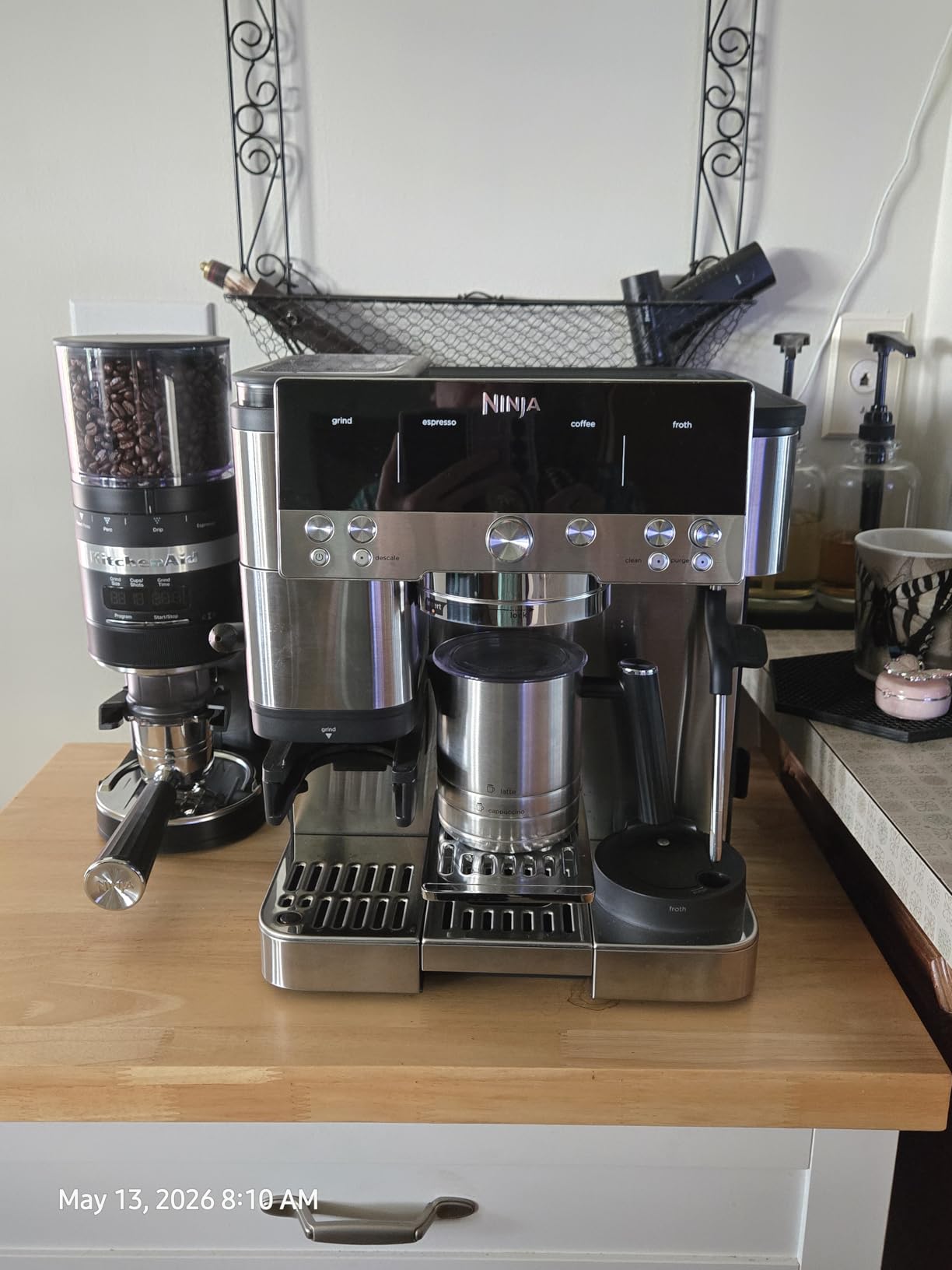KitchenAid Burr Coffee Grinder, KCG8433, Charcoal Grey customer photo 2