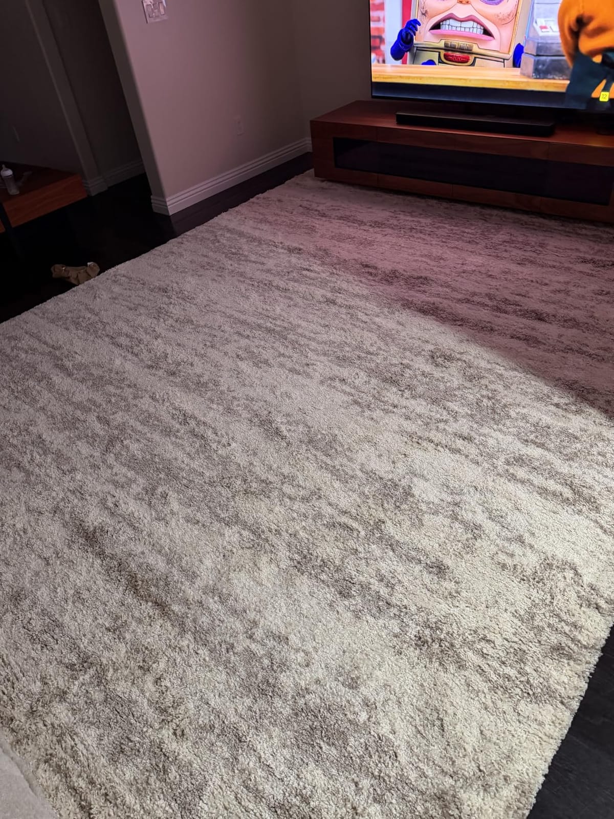 SAFAVIEH Hudson Shag Rug 9x12, Plush Modern Large Ivory & Beige SGH206B customer photo 2